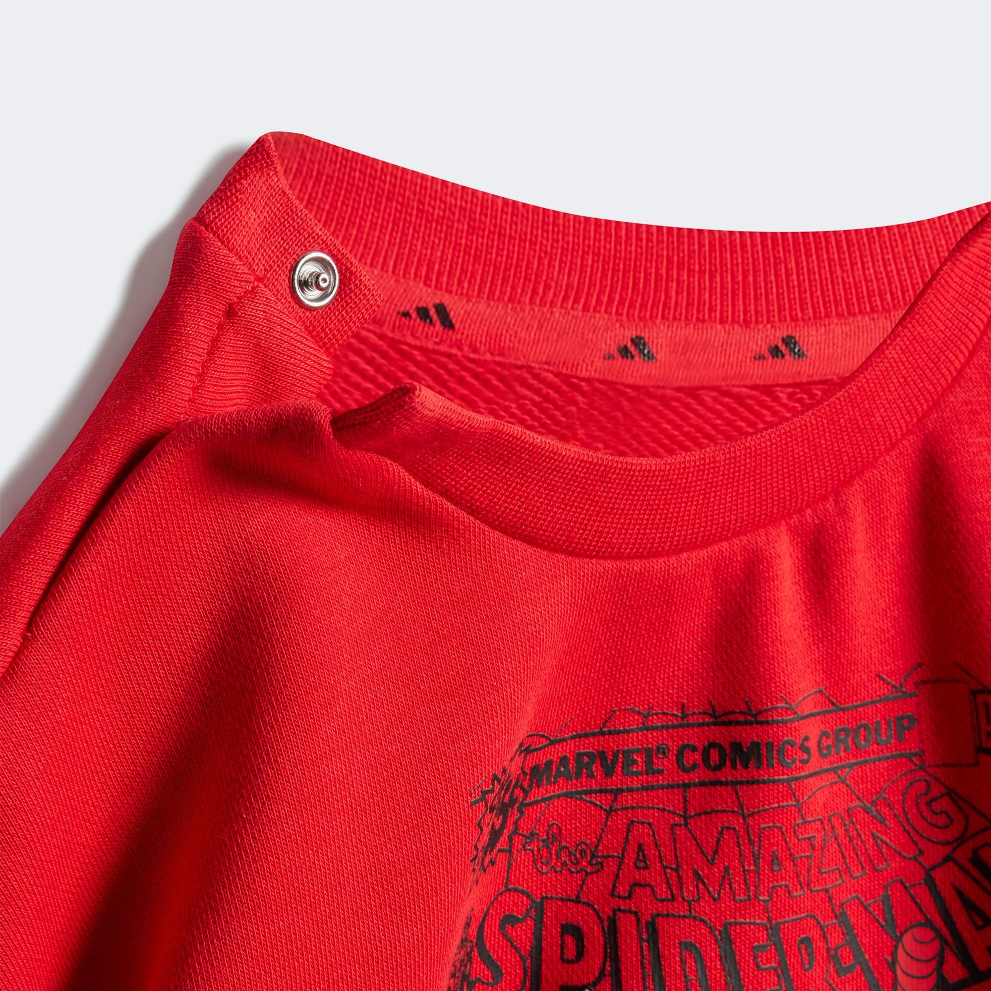 adidas Marvel Spiderman Bebek Kırmızı Eşofman Takımı