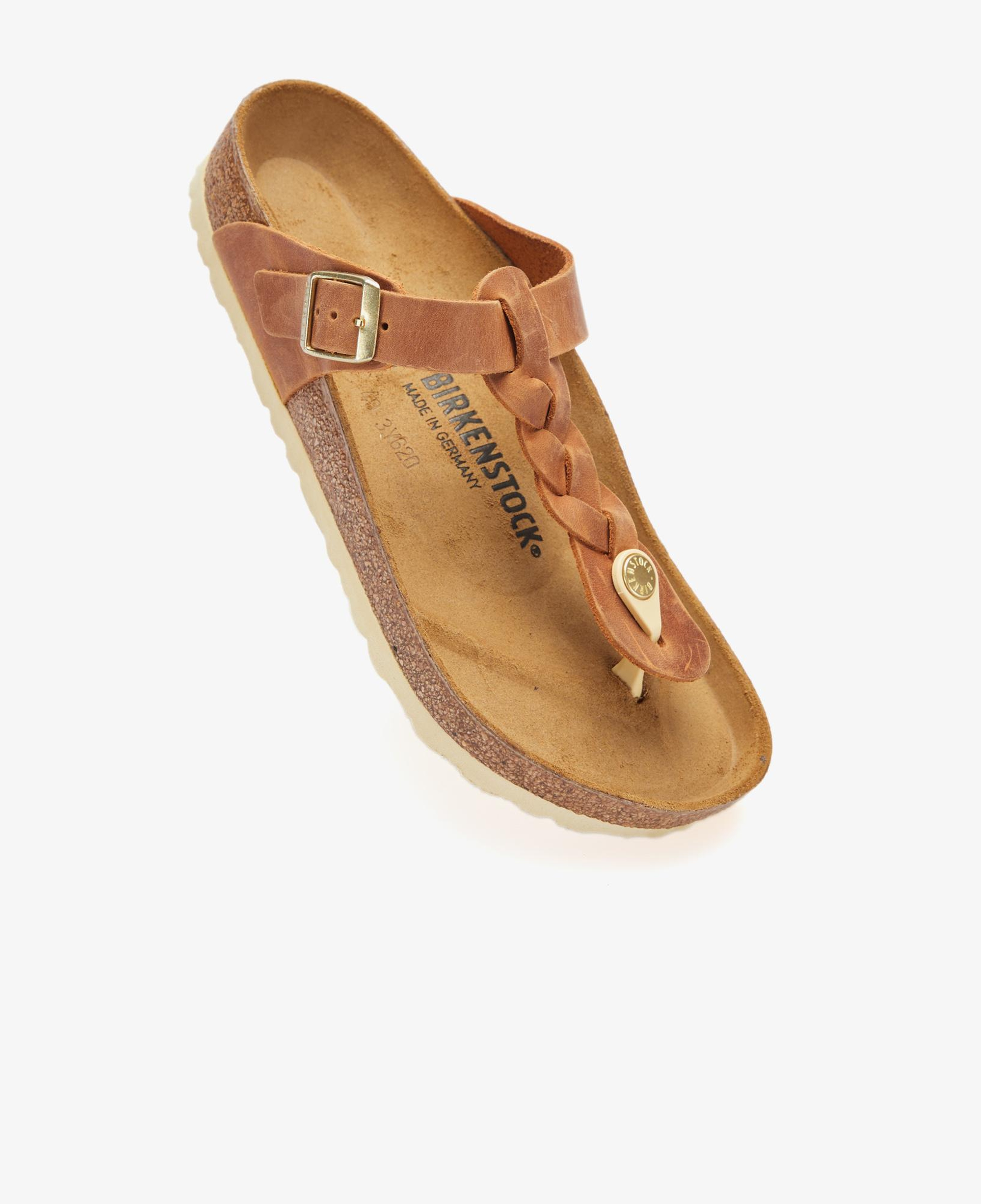 Birkenstock Gizeh Leoi Braided Kadın Kahverengi Terlik