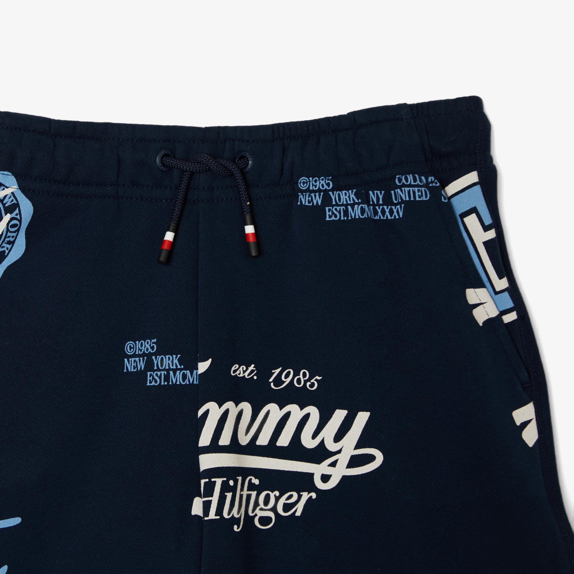 Tommy Hilfiger Allover Logo Çocuk Lacivert Şort