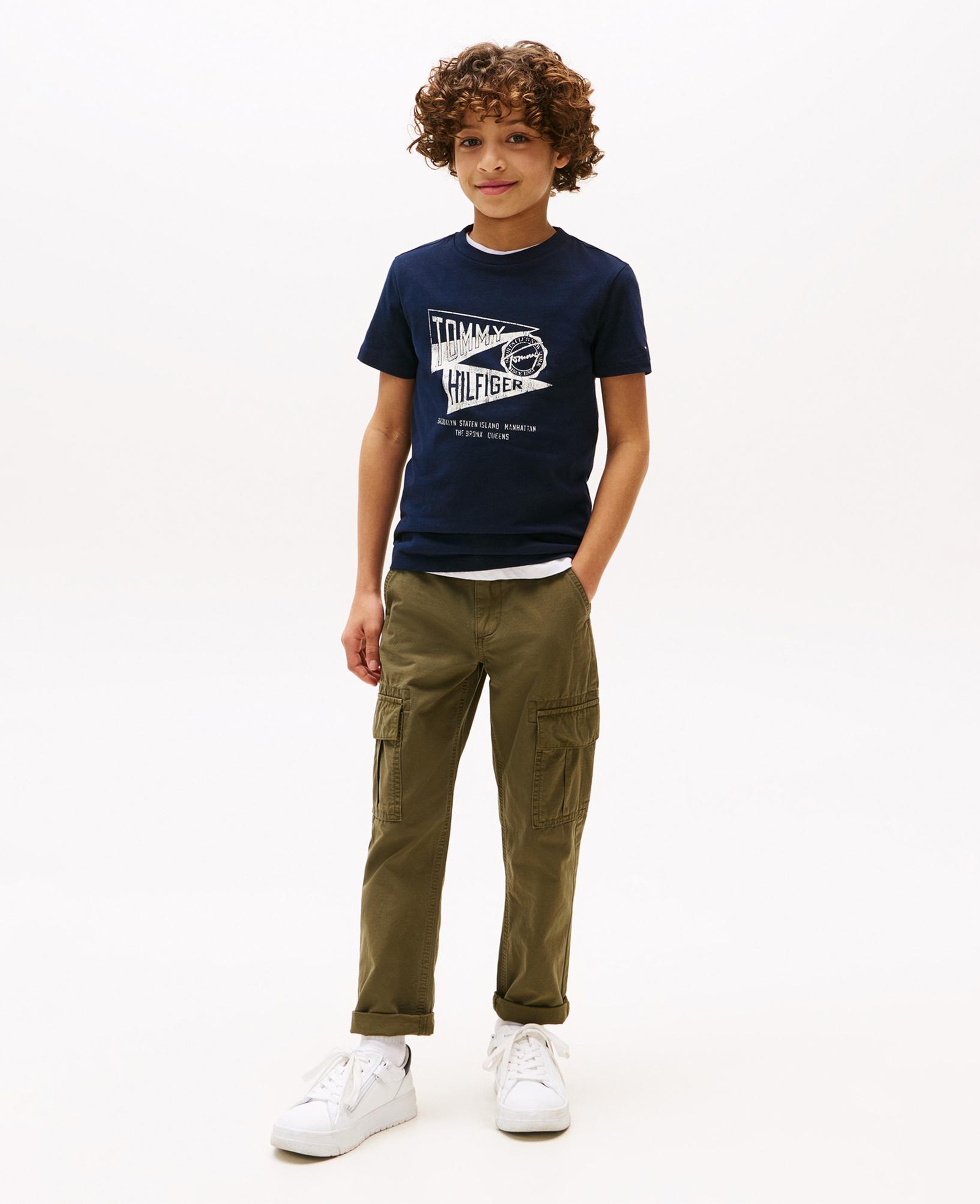 Tommy Hilfiger Effortless Çocuk Lacivert T-Shirt