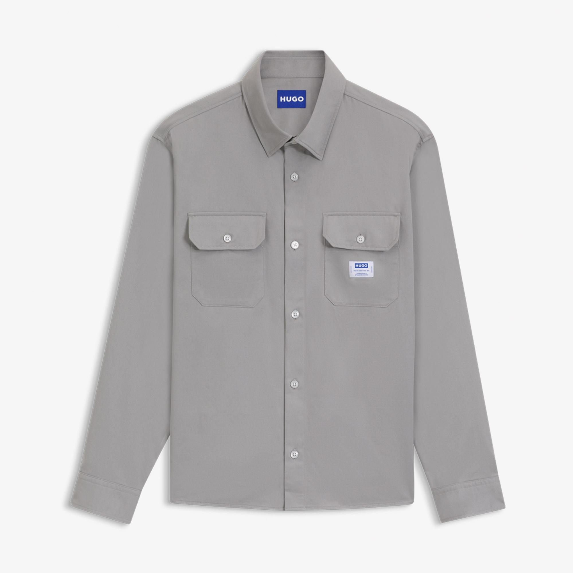 Hugo Ekynone Erkek Gri Gömlek