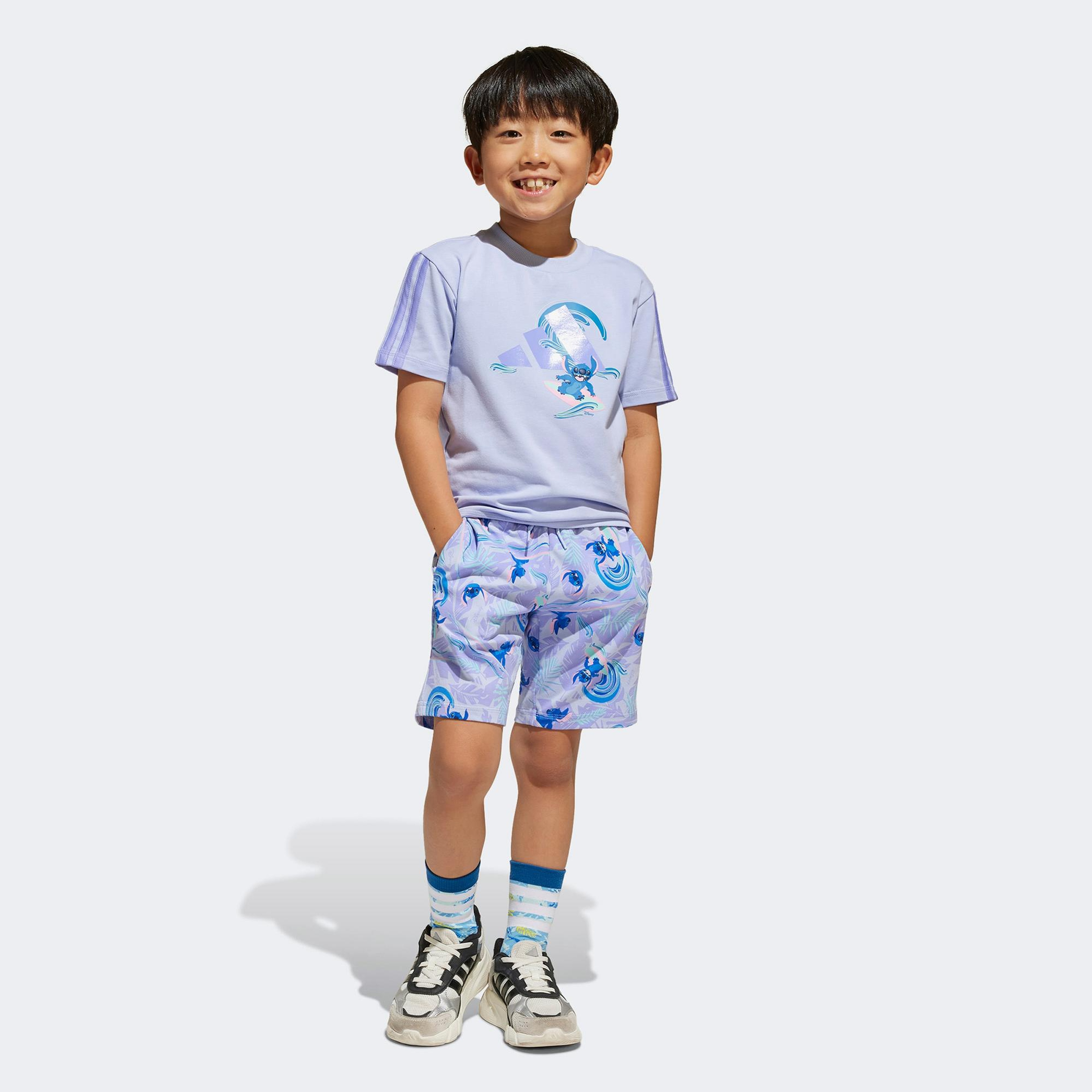 adidas Disney Lilo&Stich Çocuk Mor T-Shirt