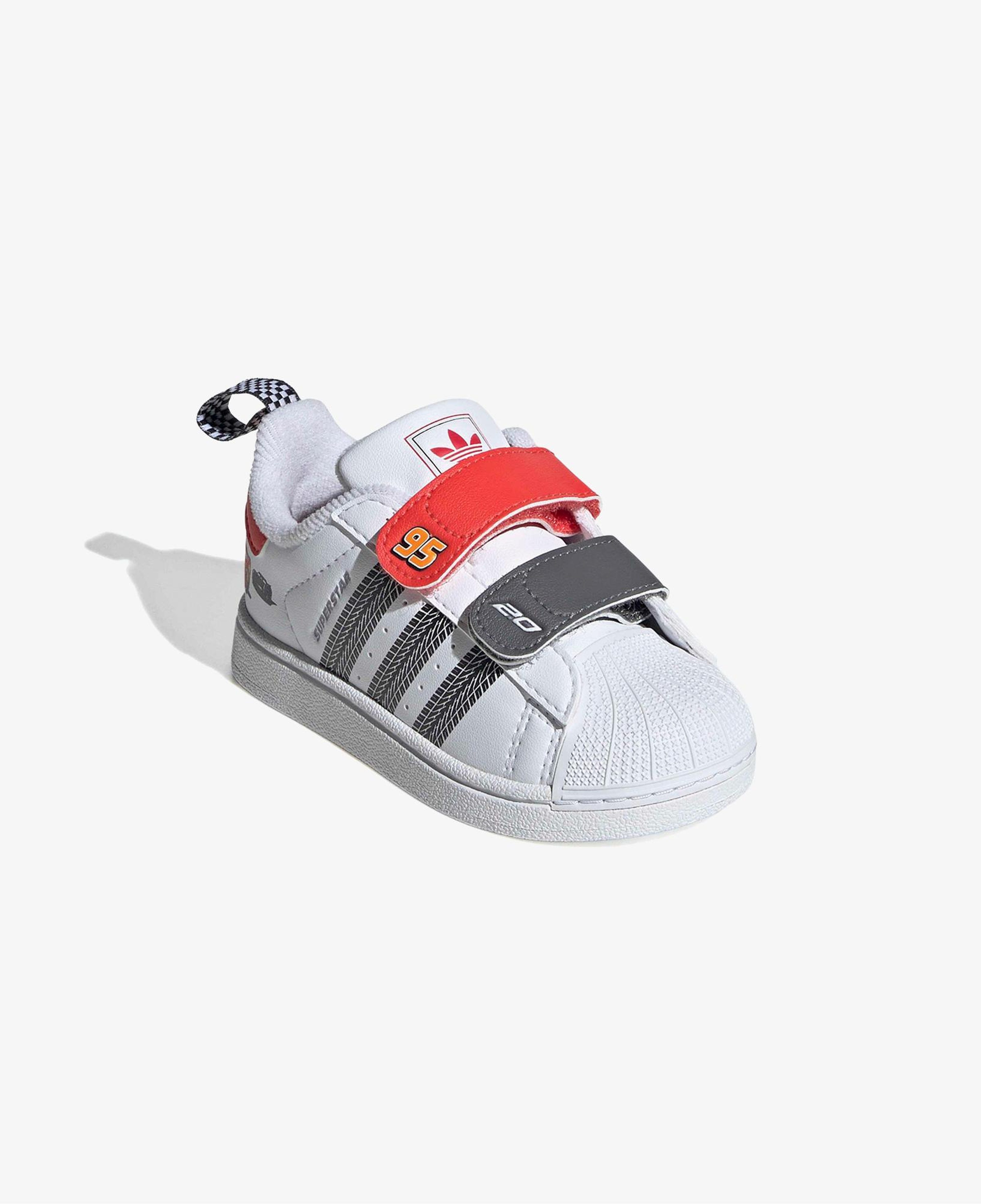 adidas Pixar Cars Superstar II Comfort Closure Beyaz Bebek Ayakkabı