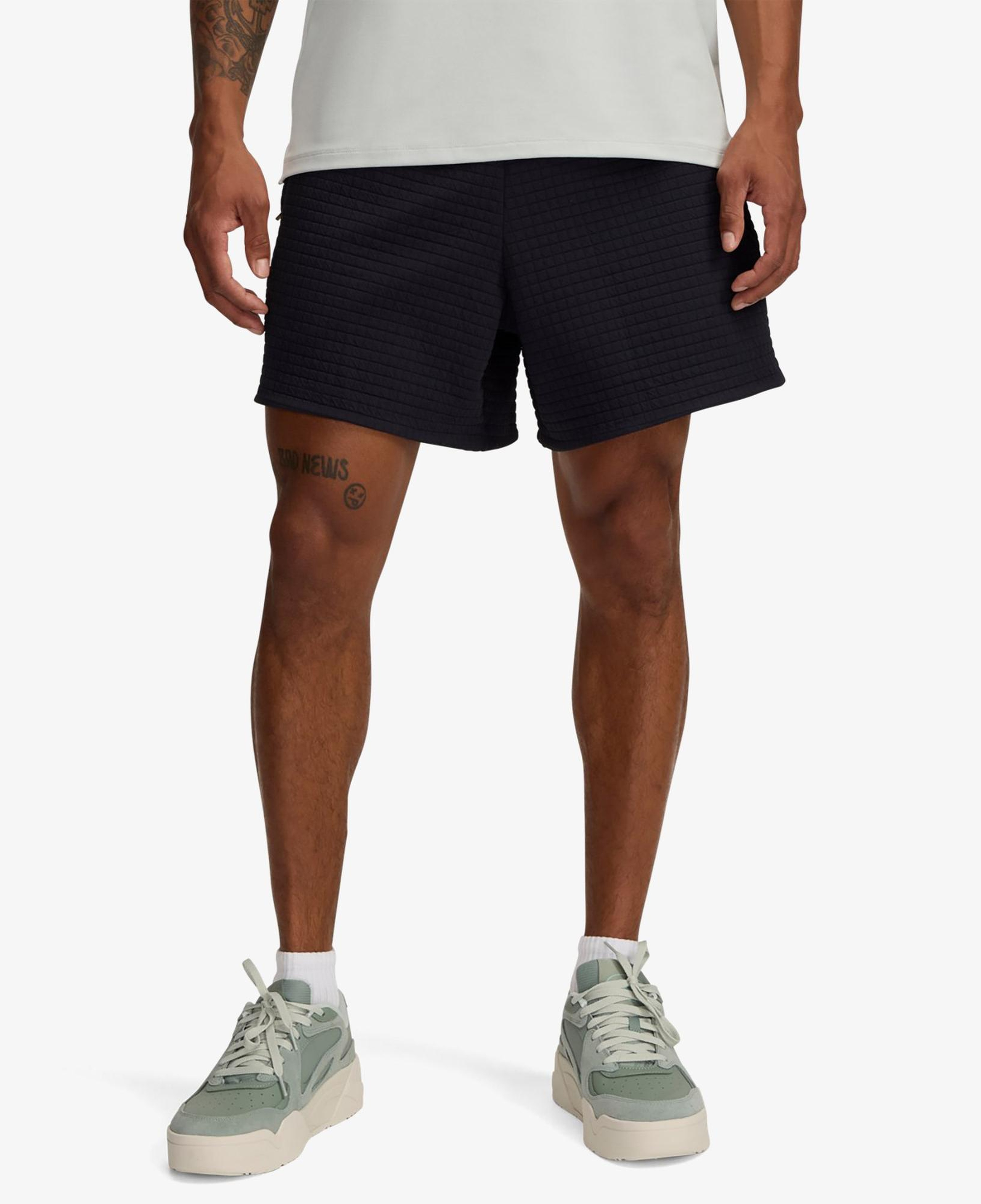 Under Armour Fleece Grid Erkek Siyah Şort