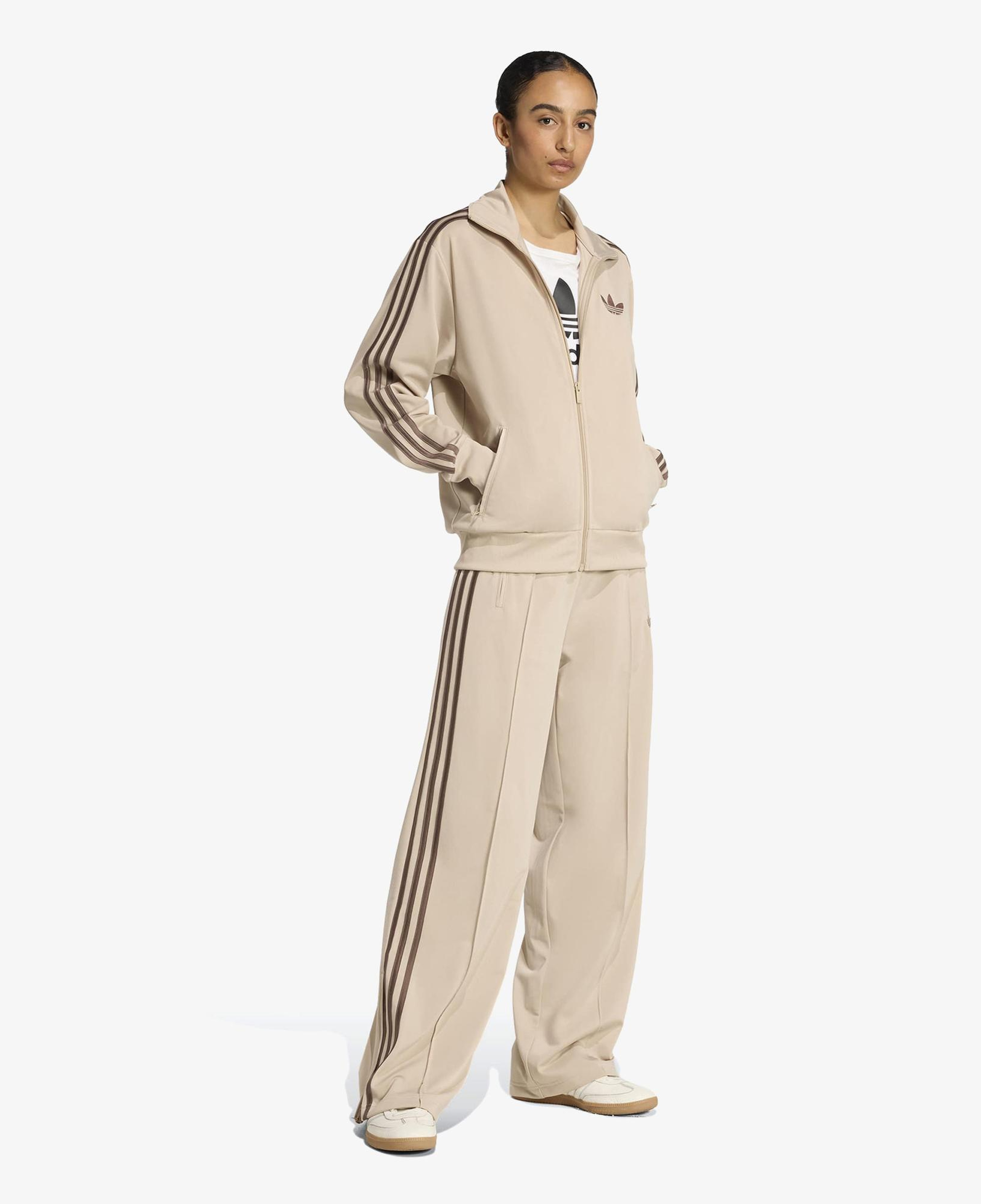 adidas Firebird Loose Kadın Bej Eşofman Altı