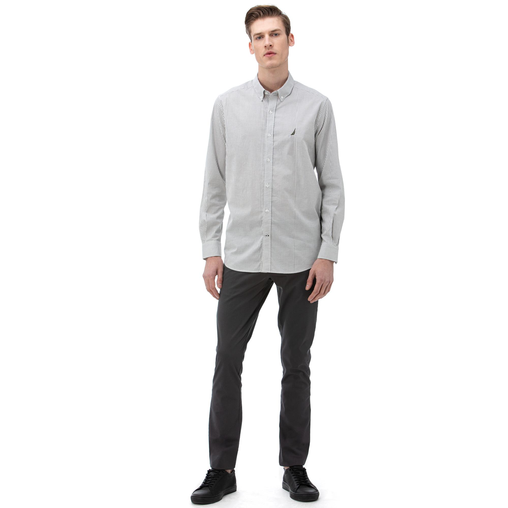 NAUTICA ERKEK ANTRASİT SLIM FIT CHINO PANTOLON