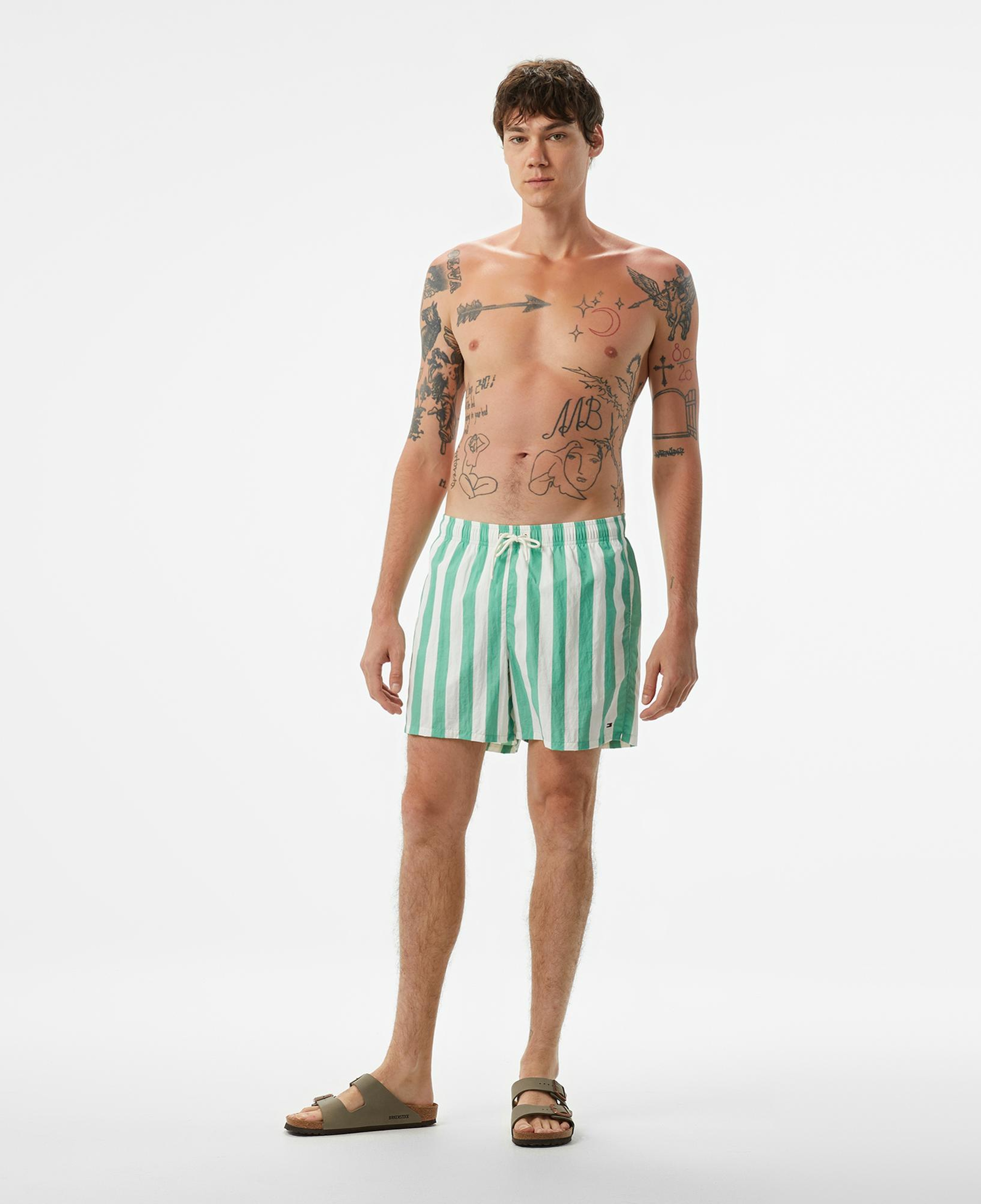 Tommy Hilfiger Medium Drawstring Erkek Yeşil Mayo