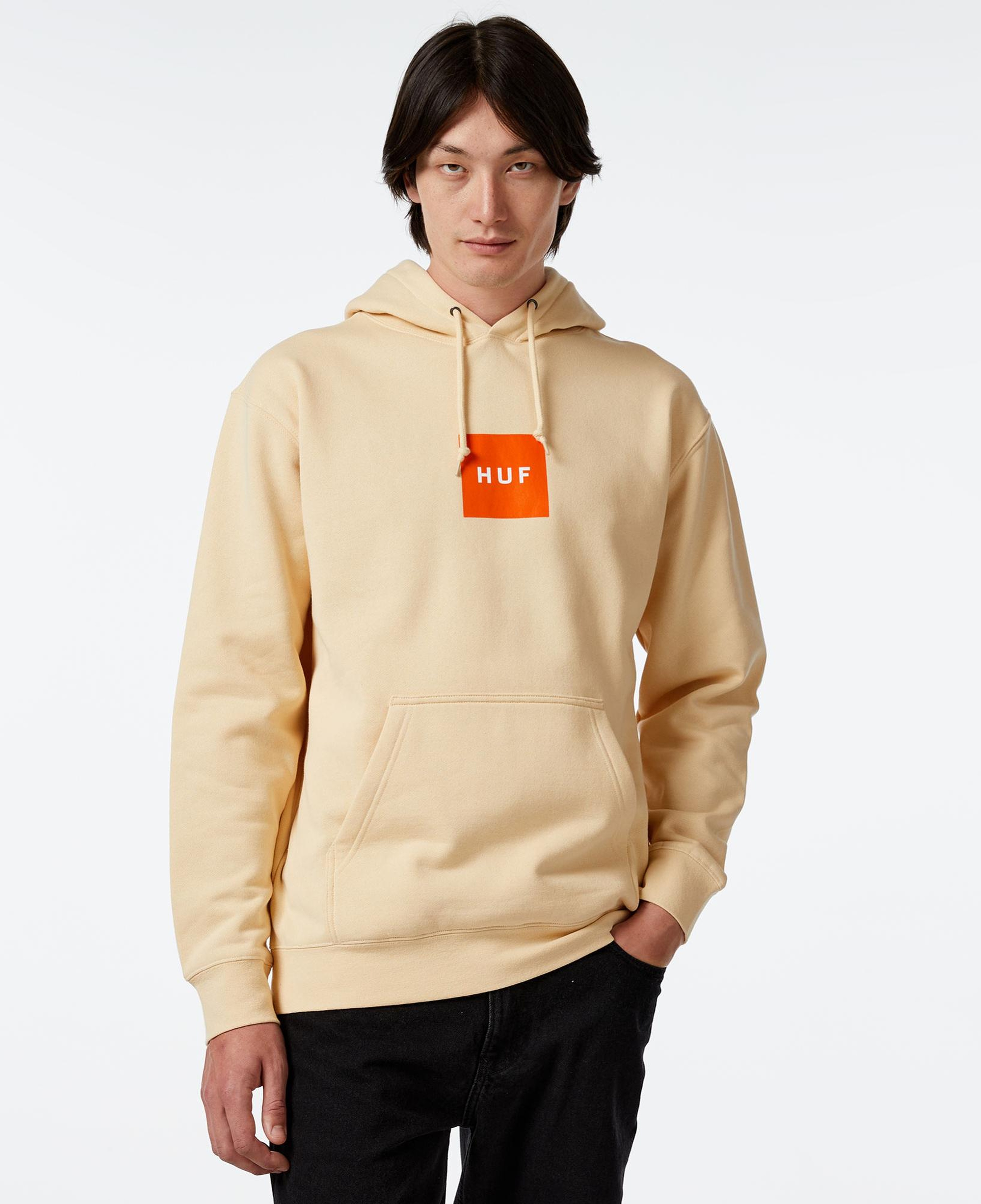 HUF Set Box P/O Erkek Krem Hoodie
