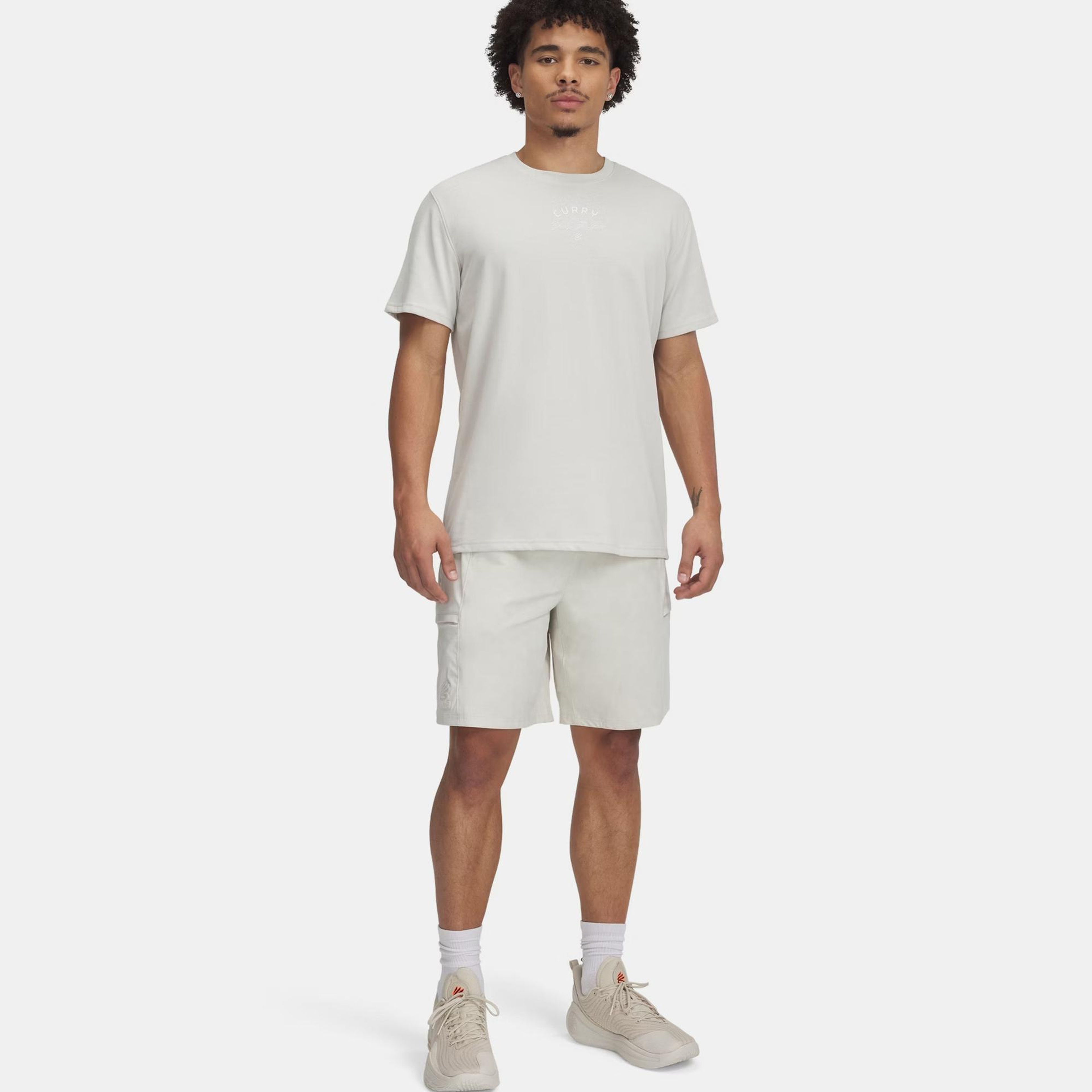 Under Armour Curry Heavyweight Erkek Bej T-Shirt