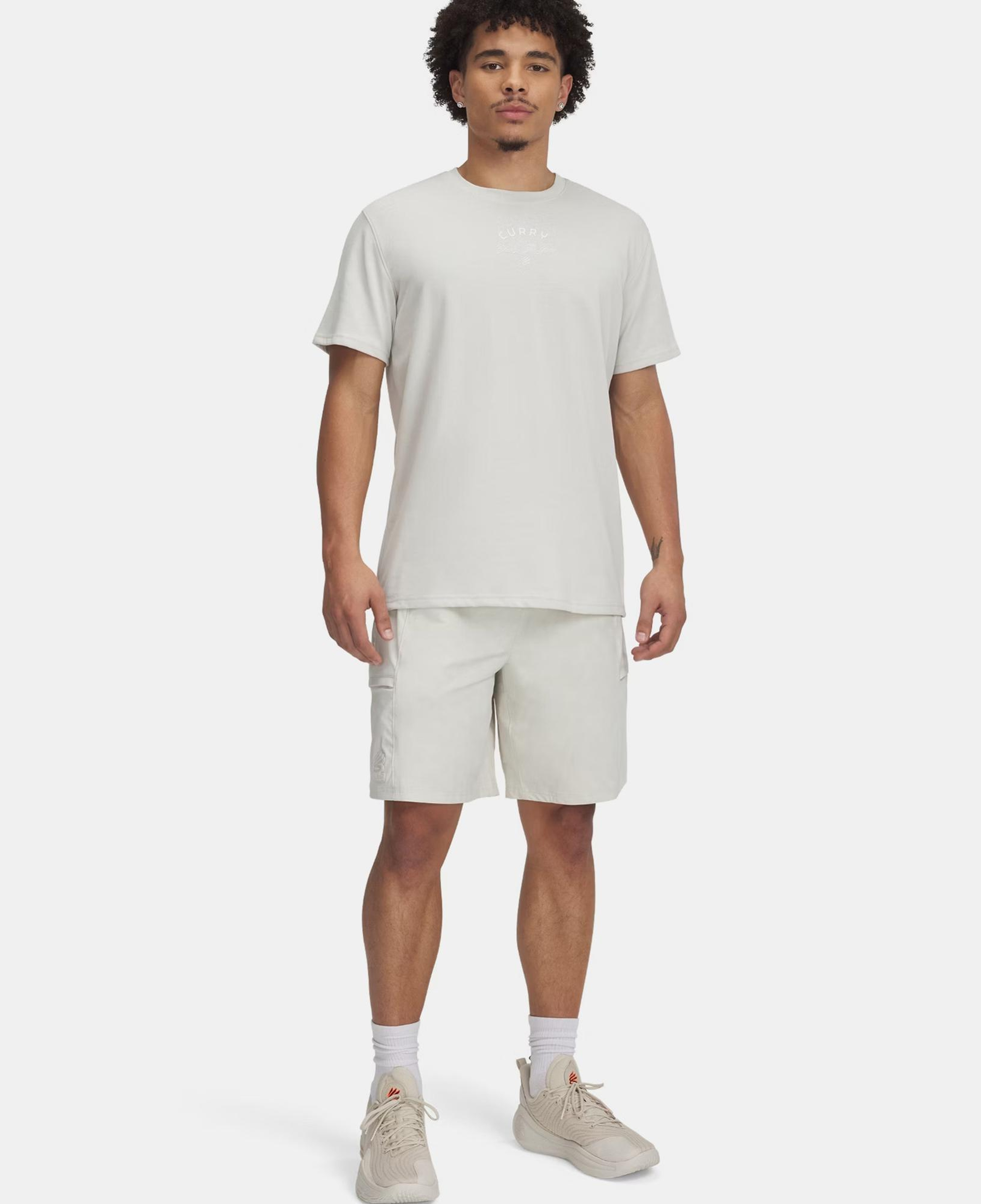 Under Armour Curry Heavyweight Erkek Bej T-Shirt