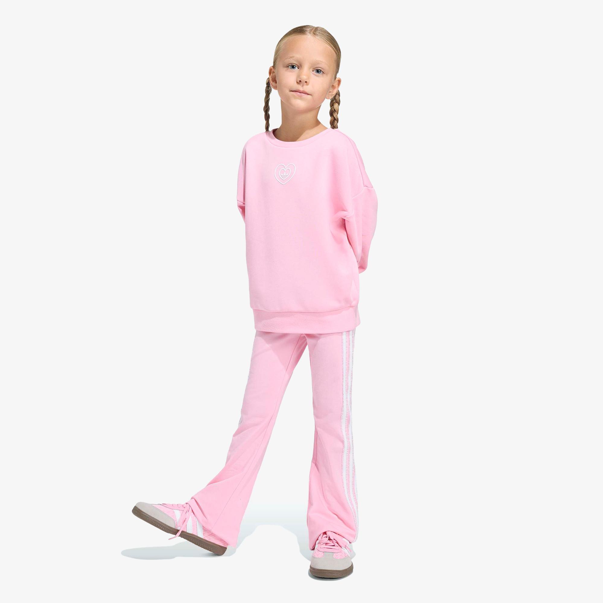 adidas Disney Crew Set Çocuk Pembe Eşofman Takımı