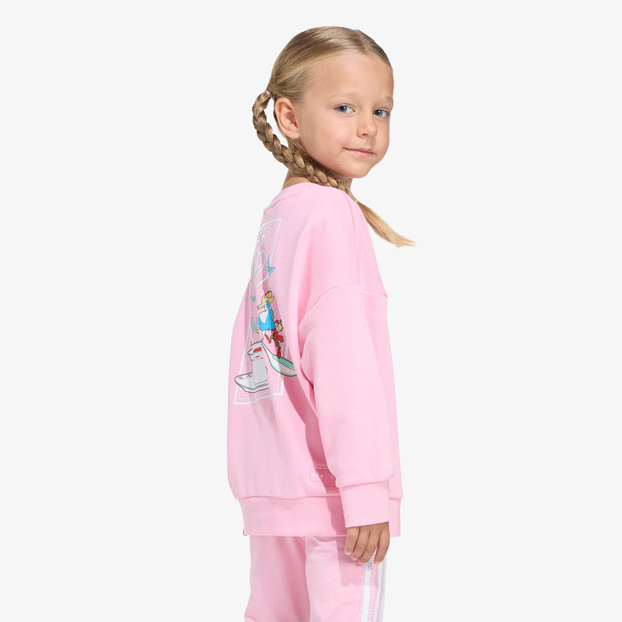 adidas Disney Crew Set Çocuk Pembe Eşofman Takımı