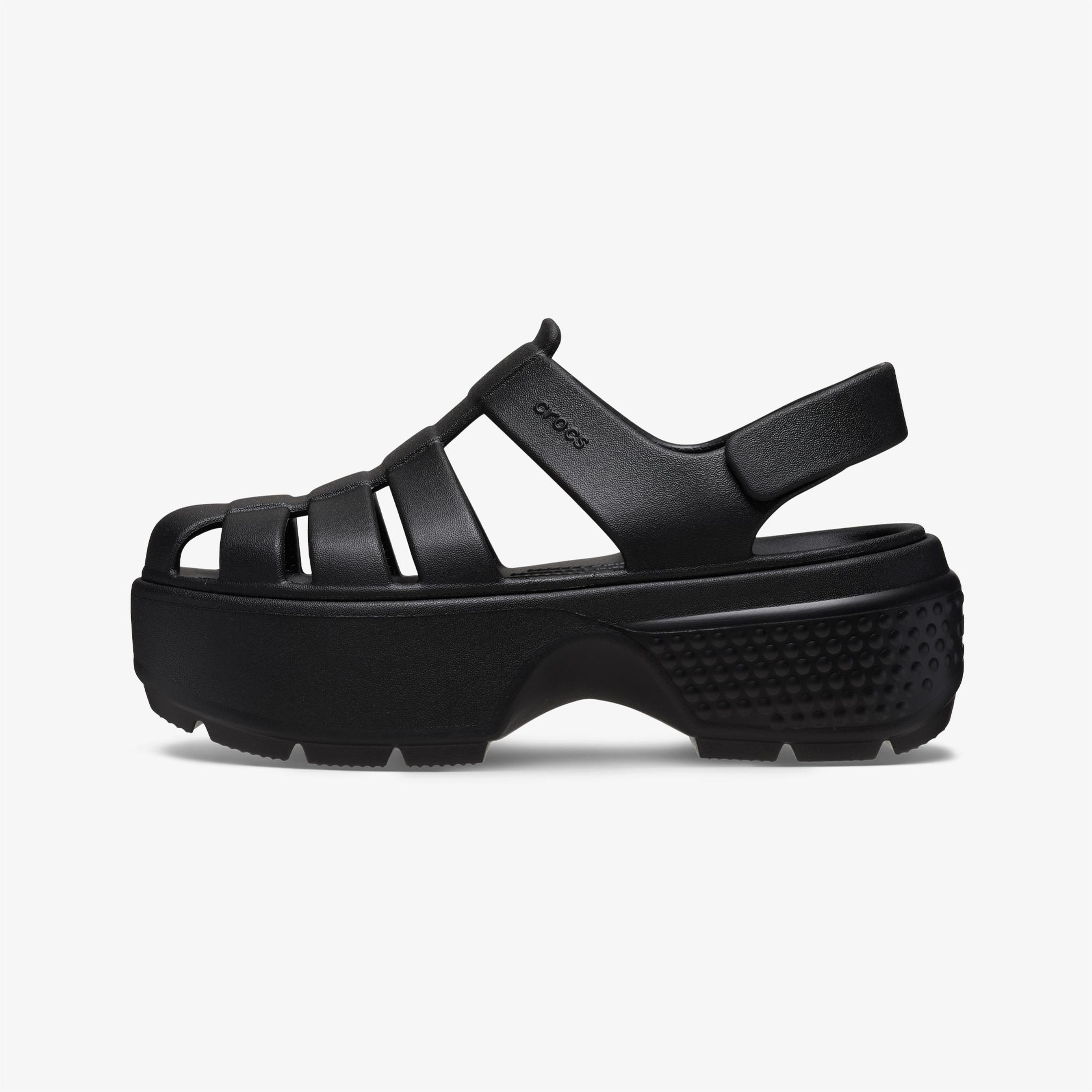 Crocs Stomp Fisherman Kadın Siyah Sandalet
