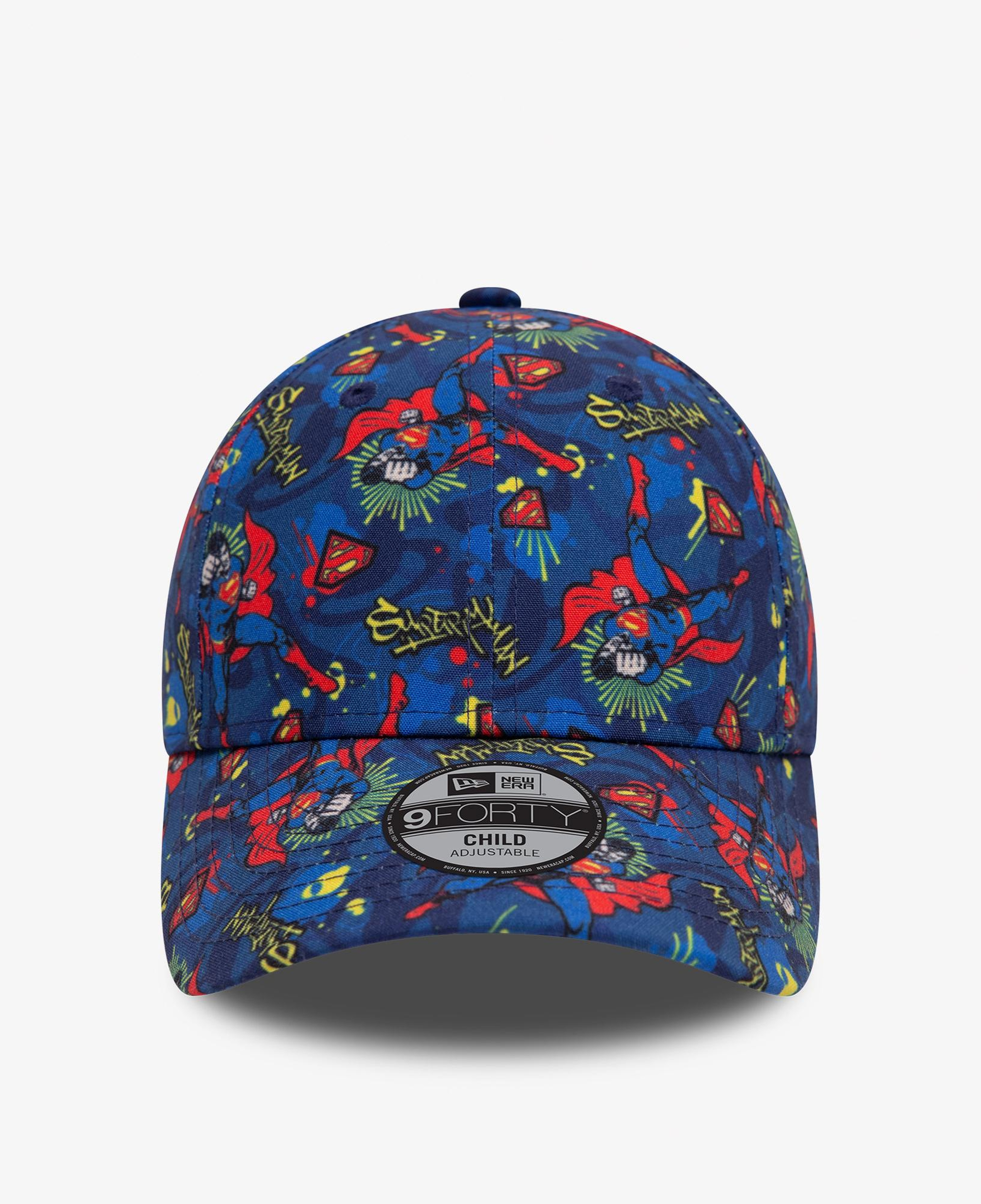 New Era DC Superman All Over Print 9Forty Çocuk Mavi Şapka