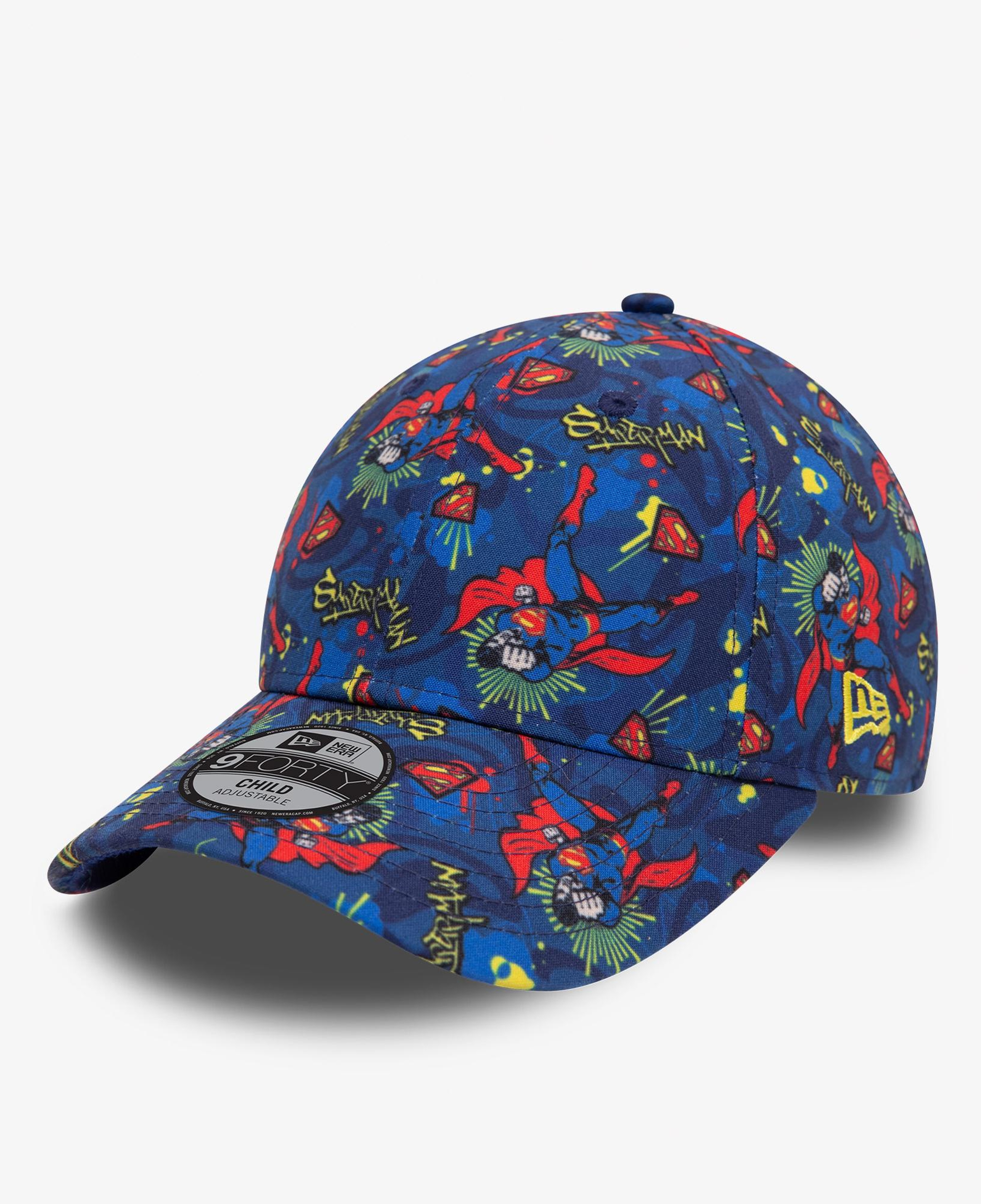 New Era DC Superman All Over Print 9Forty Çocuk Mavi Şapka