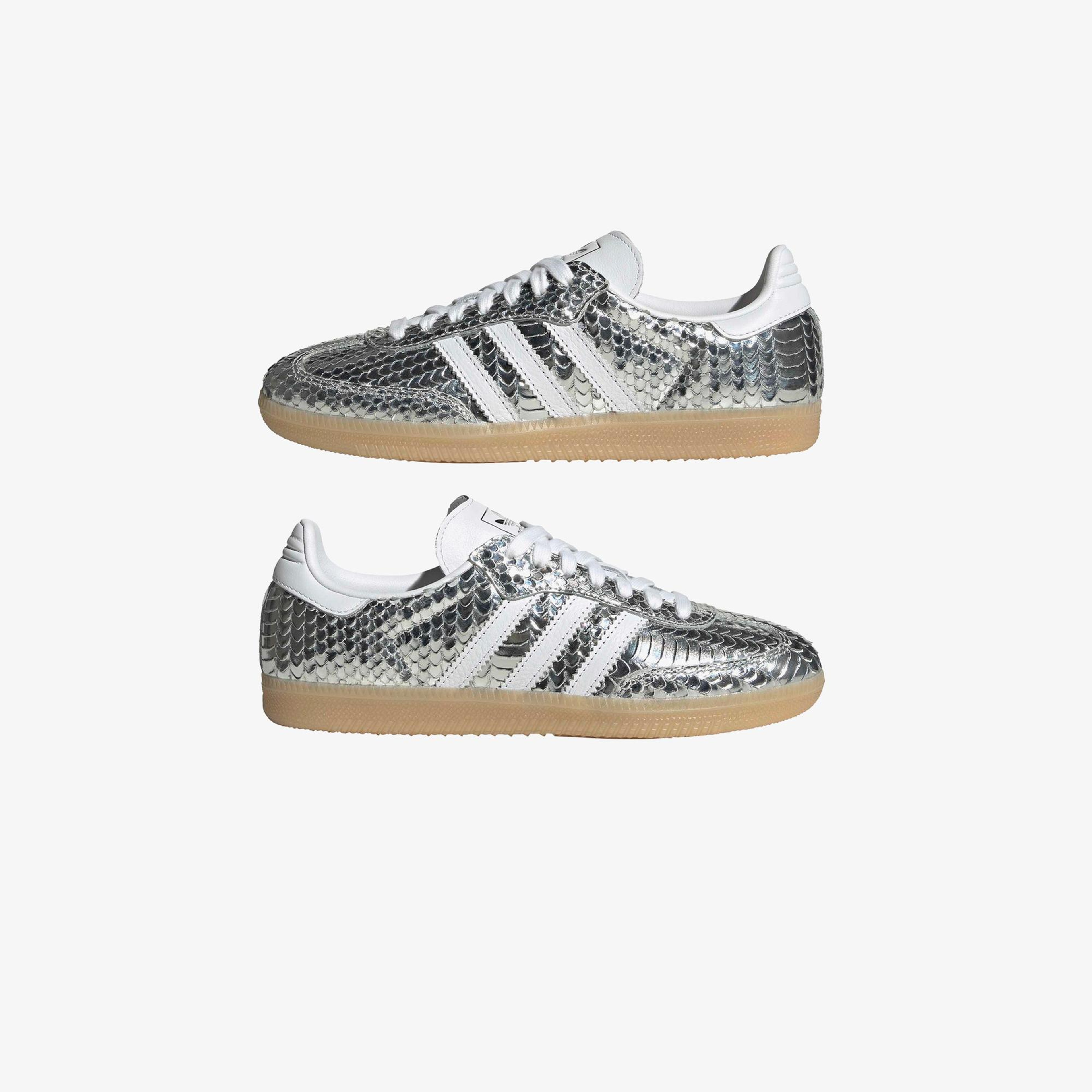 adidas Samba Og Kadın Gümüş Spor Ayakkabı