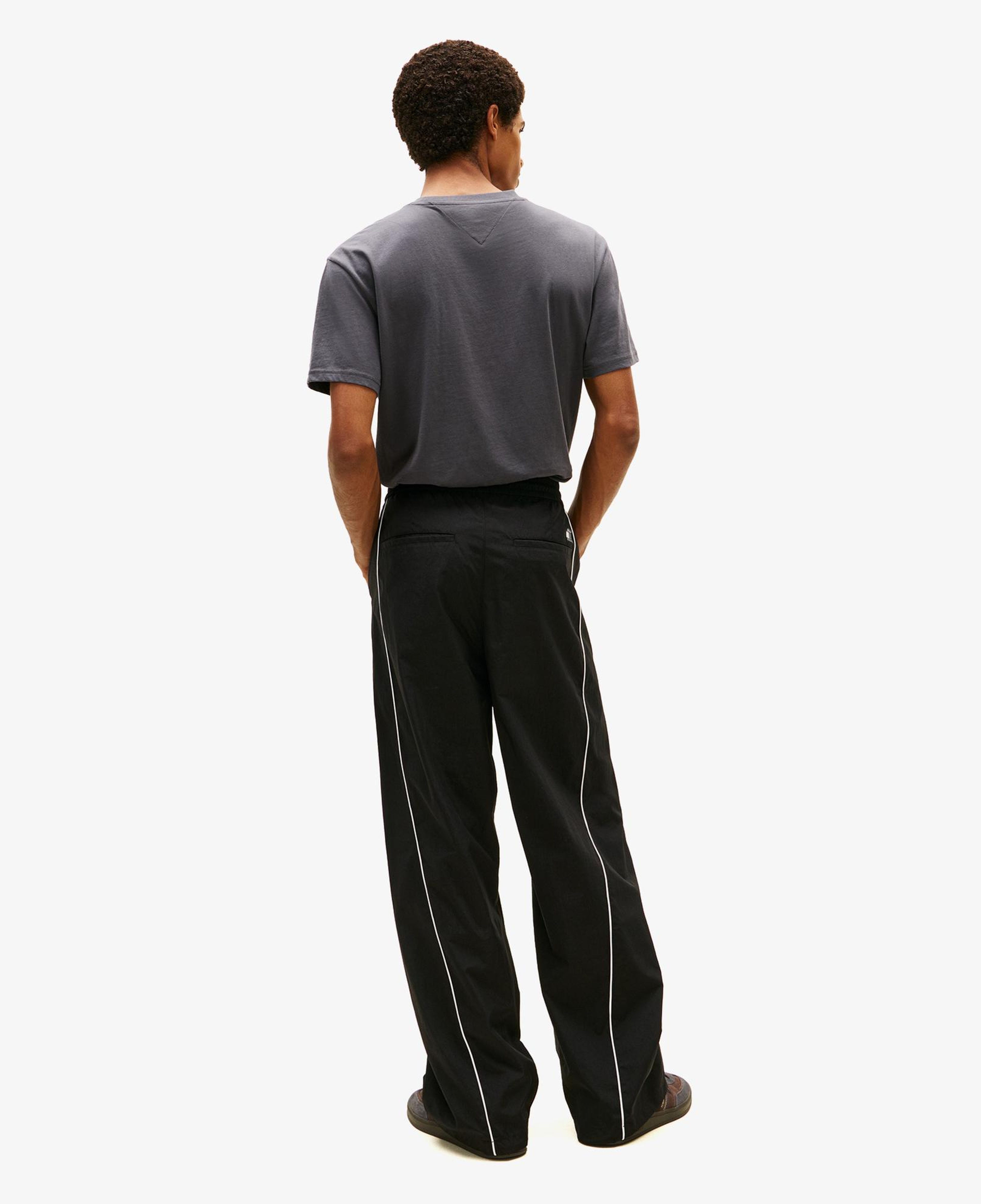 Tommy Hilfiger Theo Parachute Track Erkek Siyah Pantolon