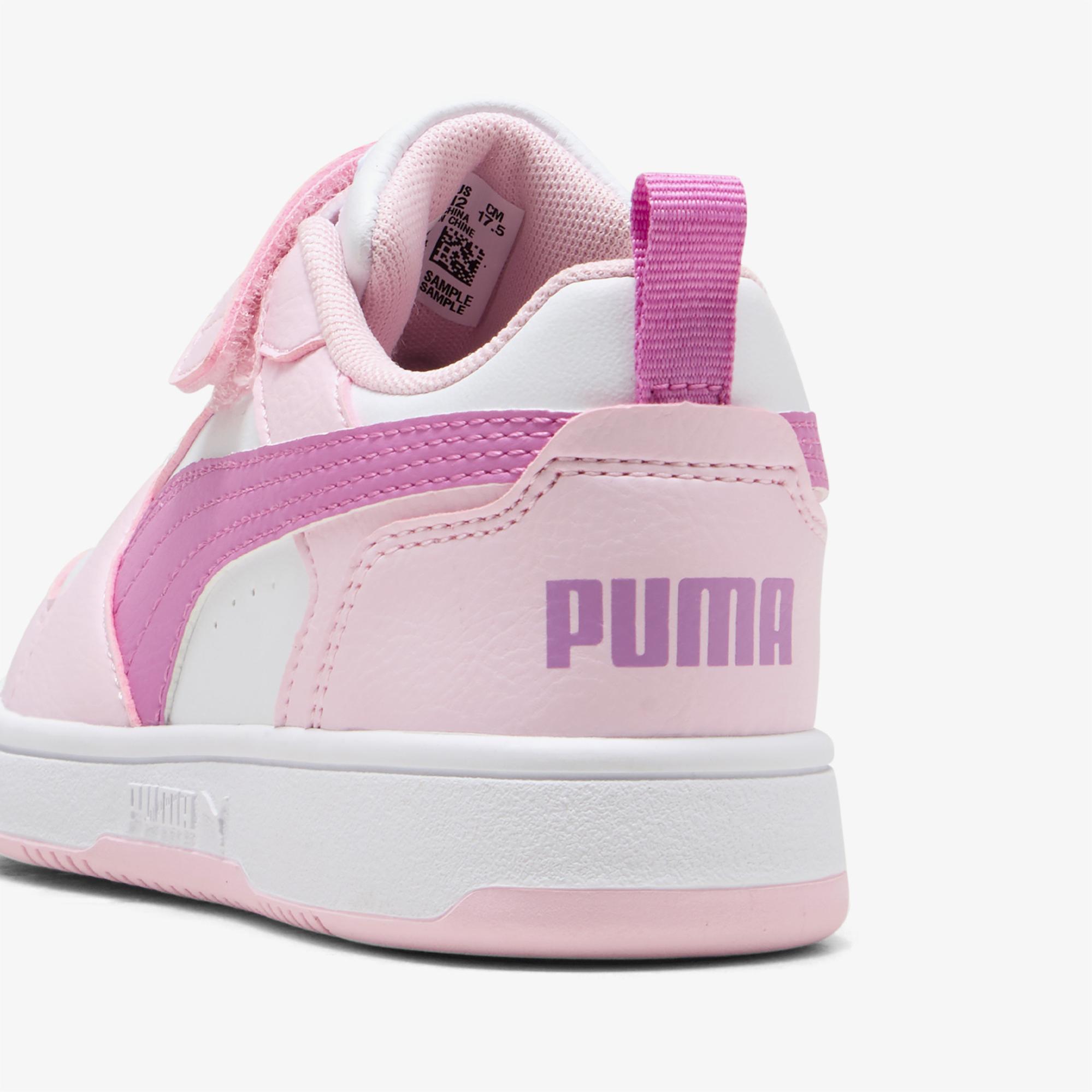 Puma Rebound V6 Low Çocuk Pembe Spor Ayakkabı