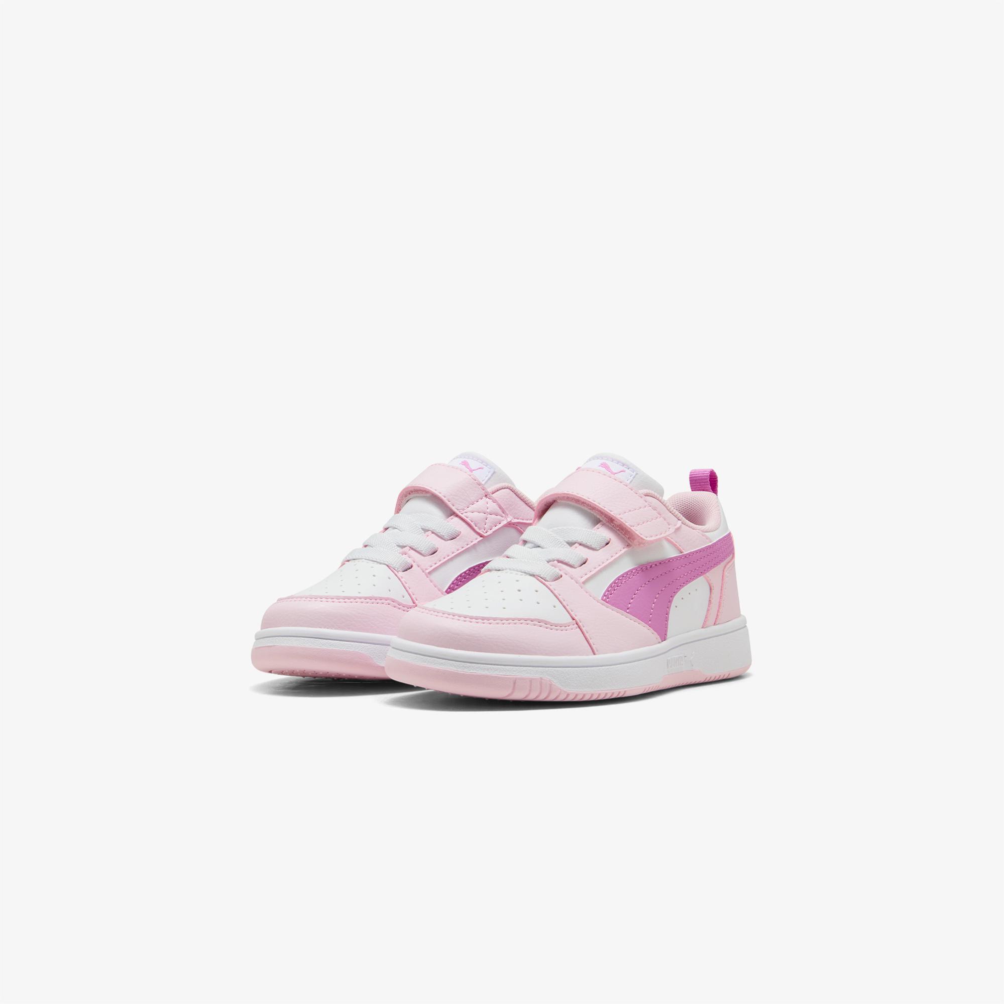 Puma Rebound V6 Low Çocuk Pembe Spor Ayakkabı