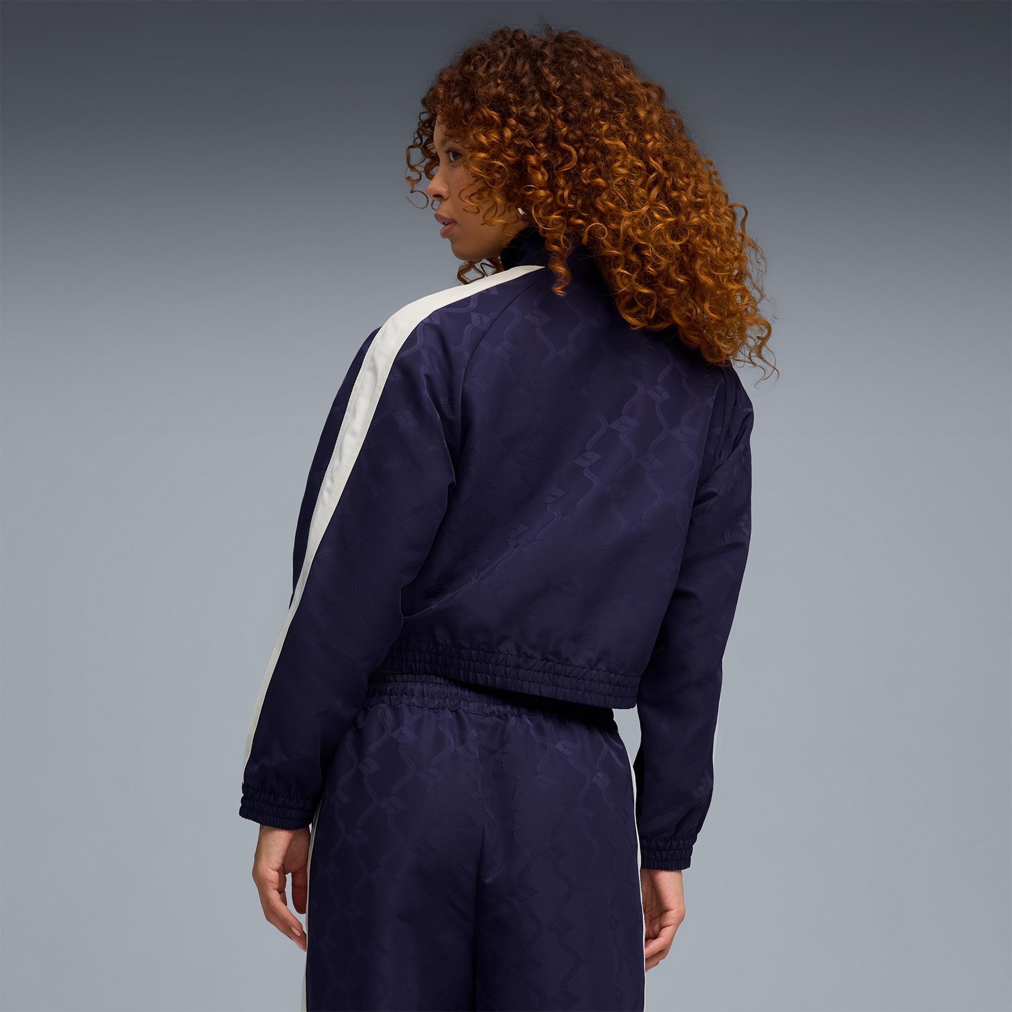 Puma T7 Jacquarded Kadın Mor Ceket