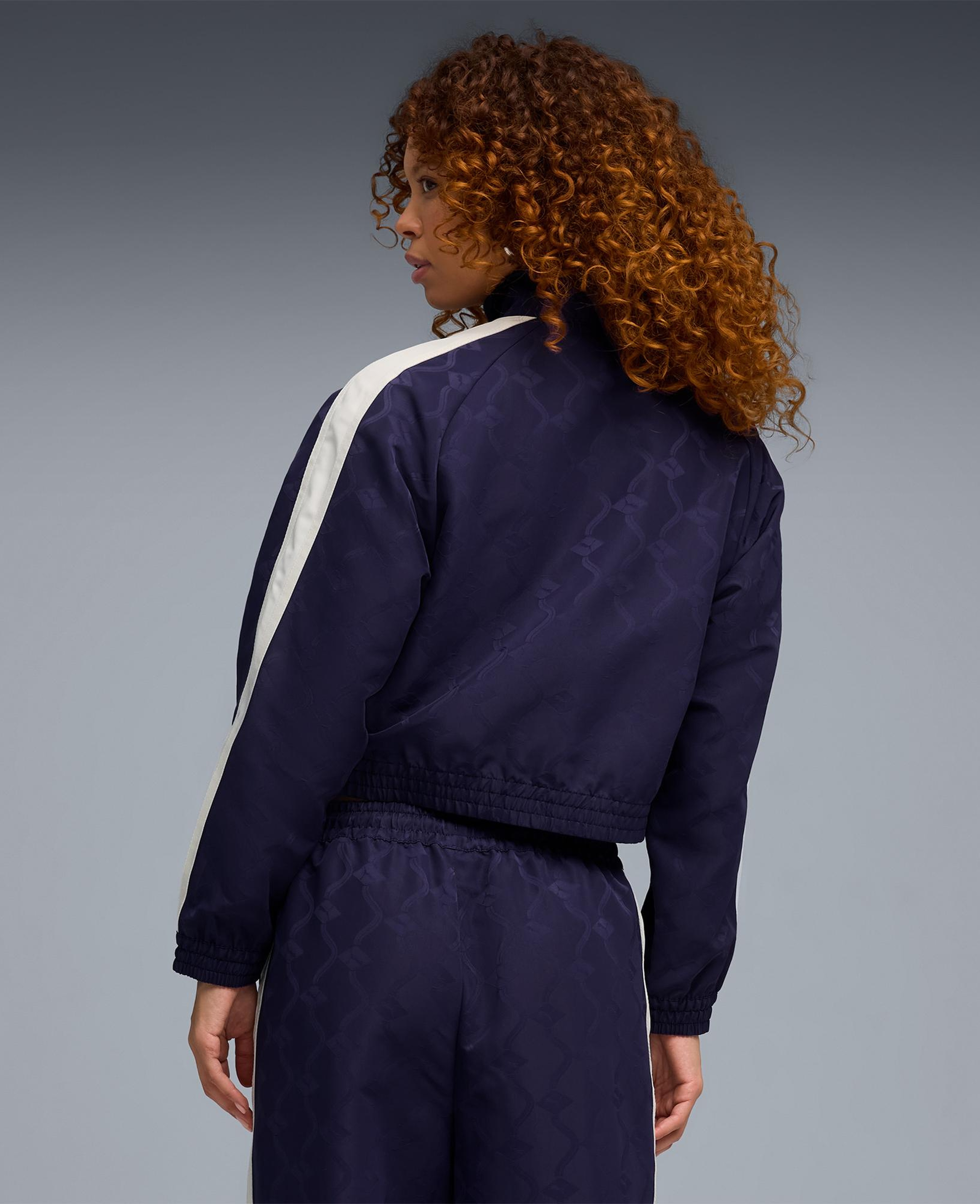 Puma T7 Jacquarded Kadın Mor Ceket