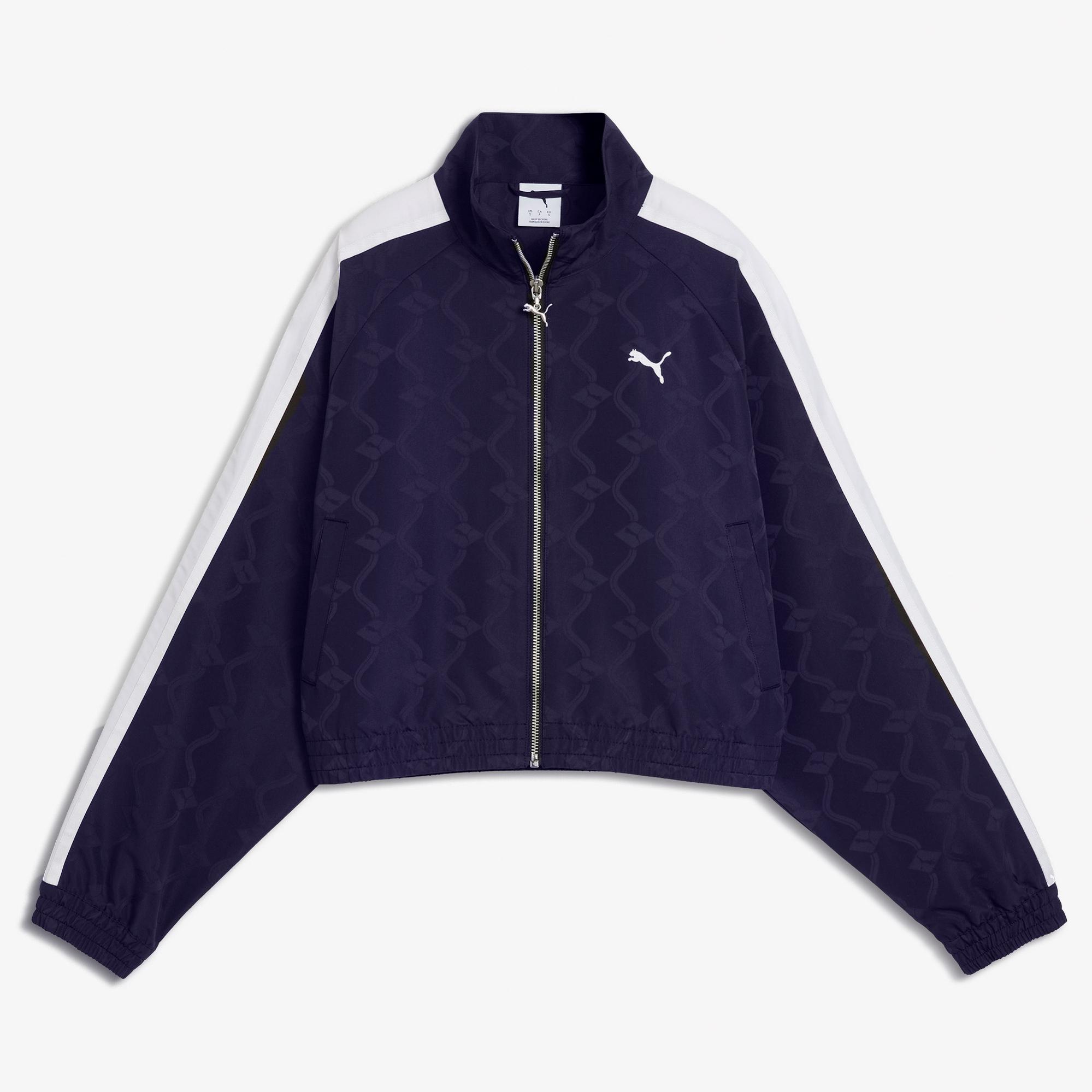 Puma T7 Jacquarded Kadın Mor Ceket