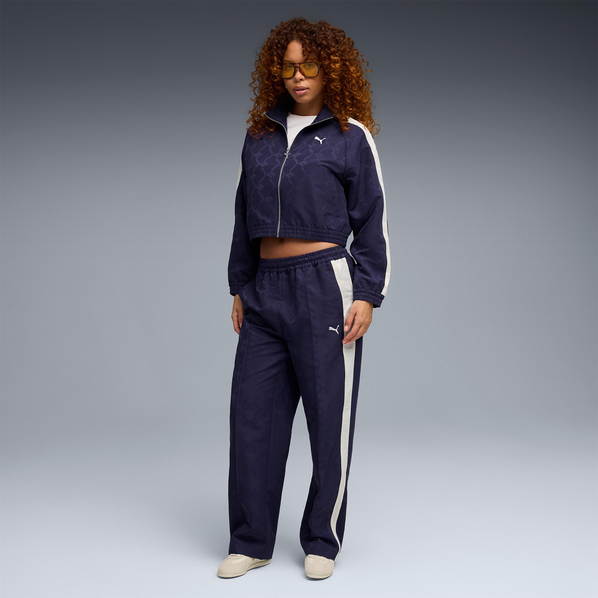 Puma T7 Jacquarded Kadın Mor Ceket