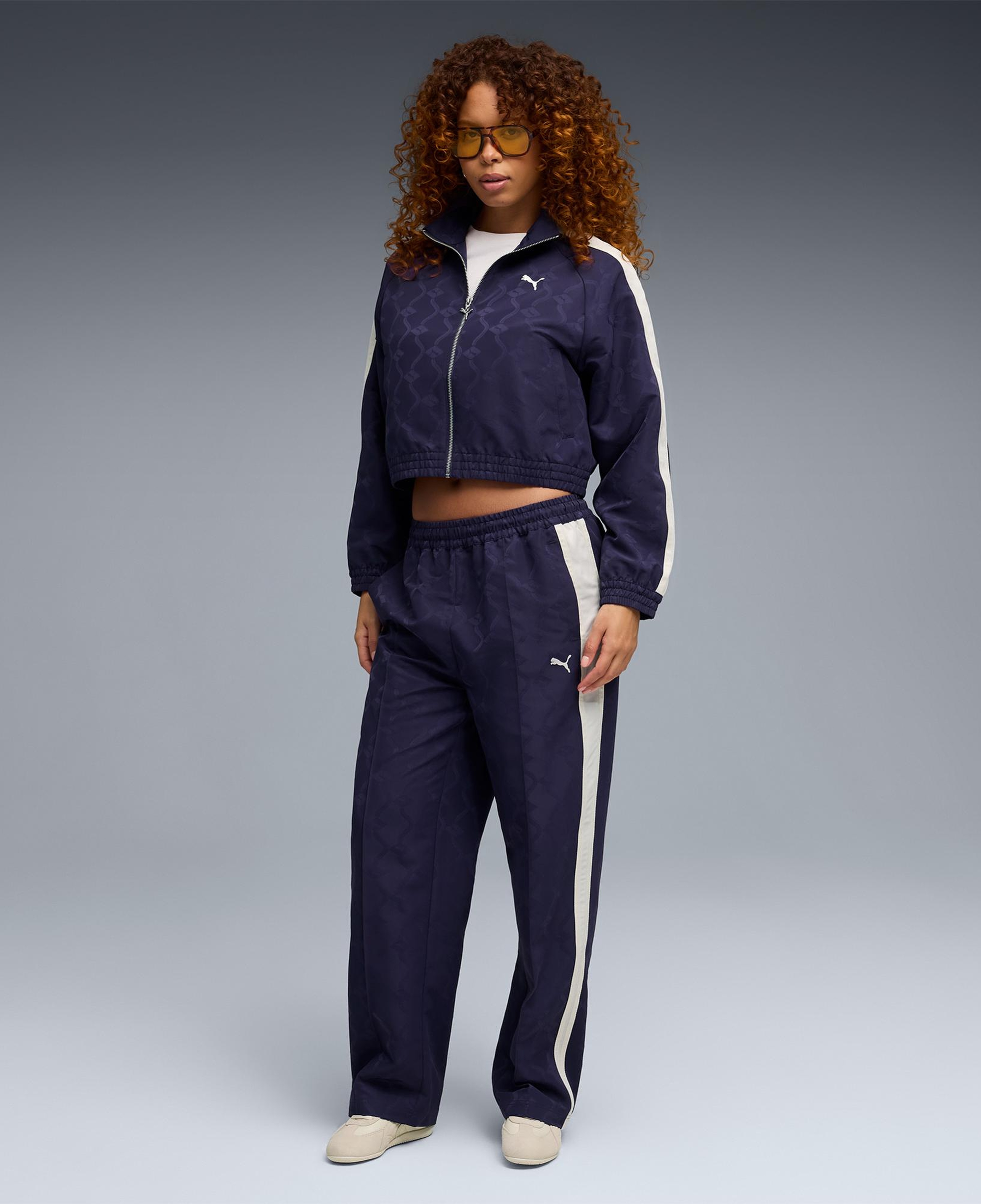 Puma T7 Jacquarded Kadın Mor Ceket