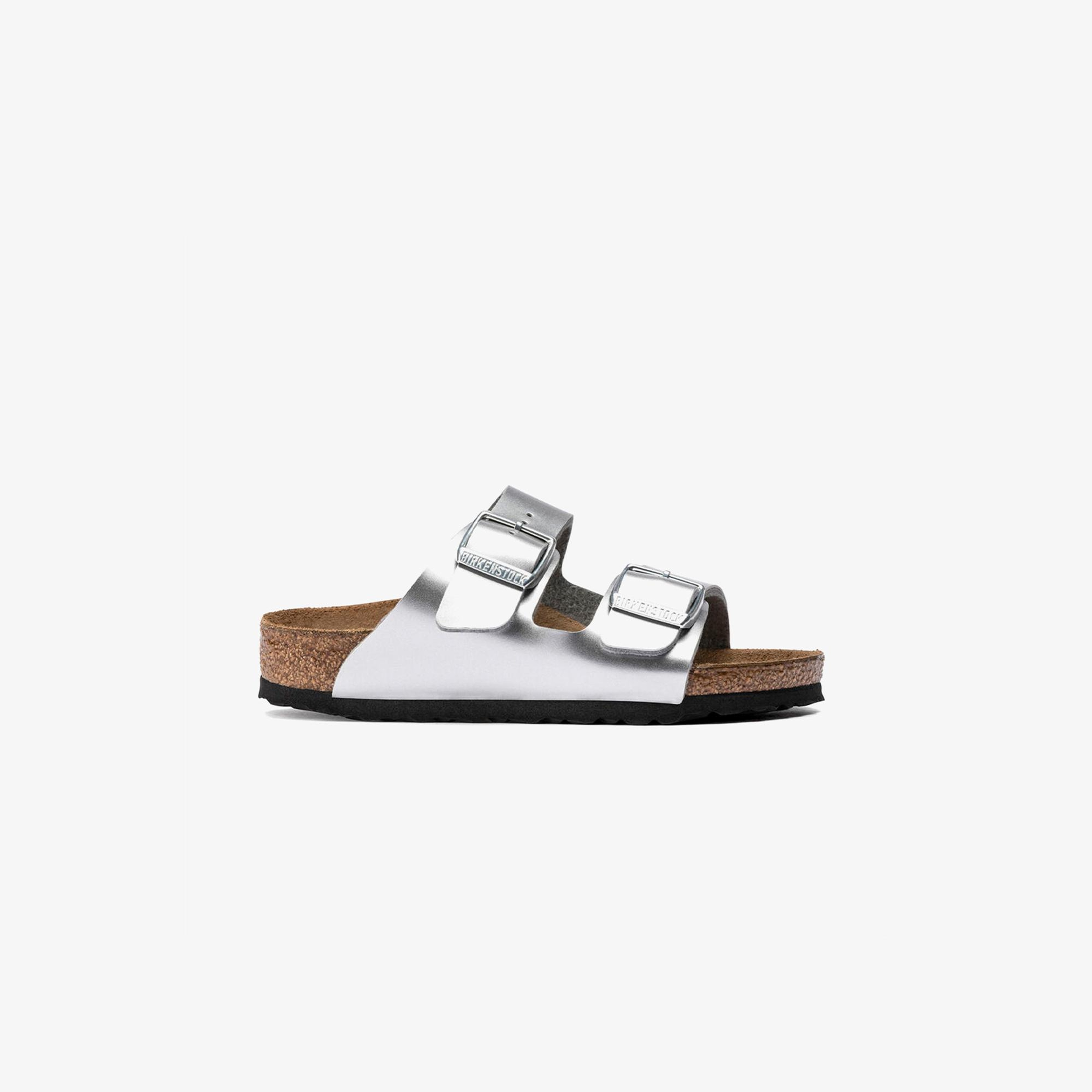Birkenstock Arizona Bf Electric Metallic Çocuk Gri Terlik