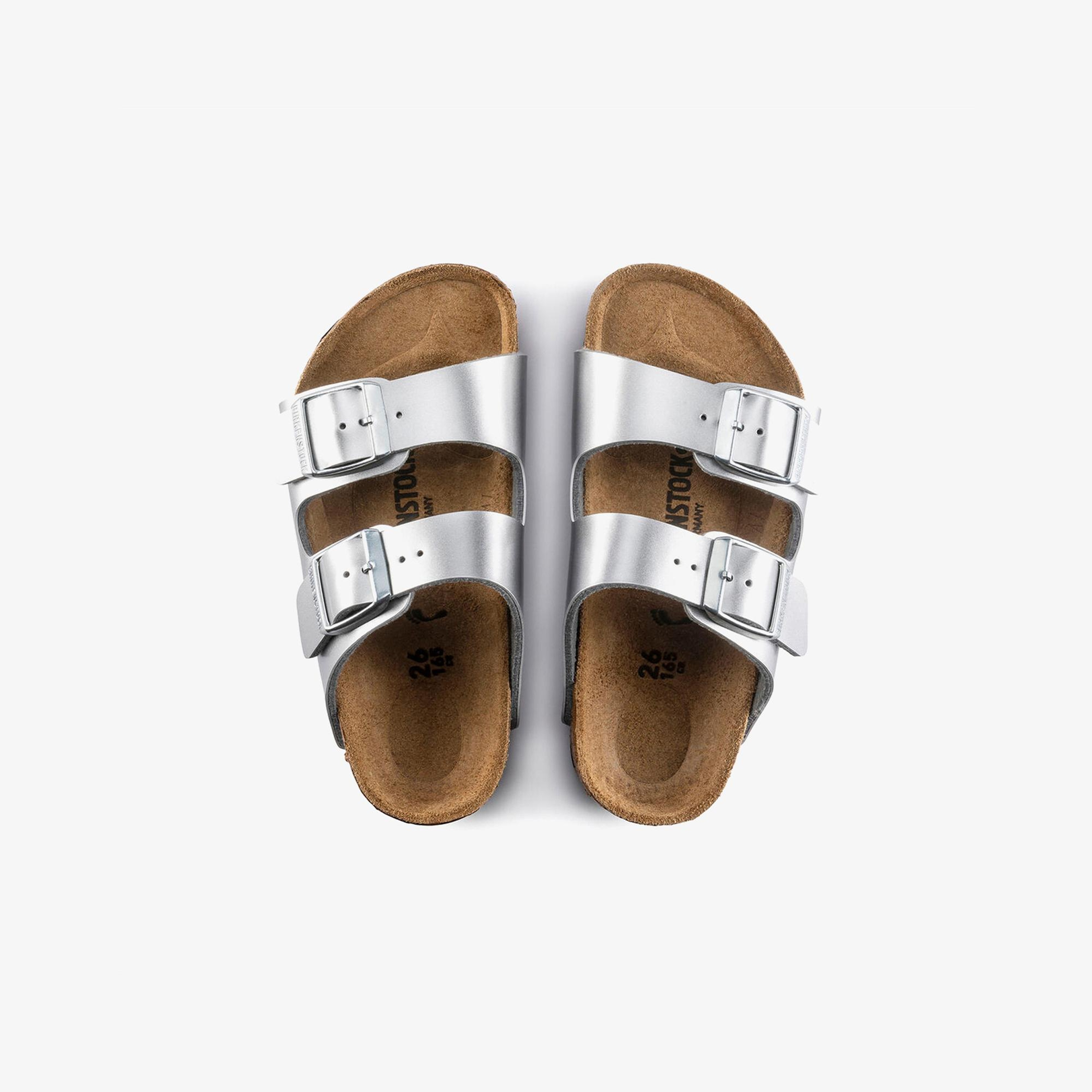 Birkenstock Arizona Bf Electric Metallic Çocuk Gri Terlik