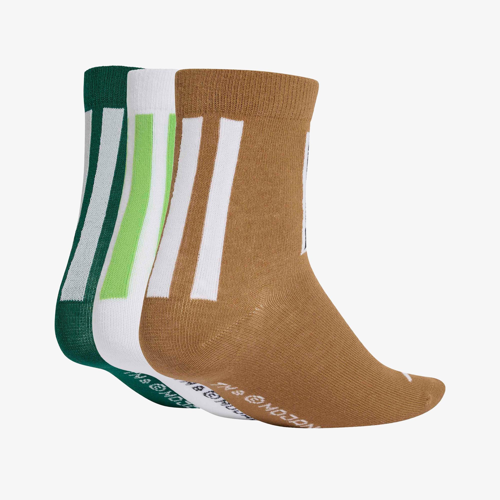 adidas Minecraft Çocuk Kahverengi/Beyaz/3'lü Çorap