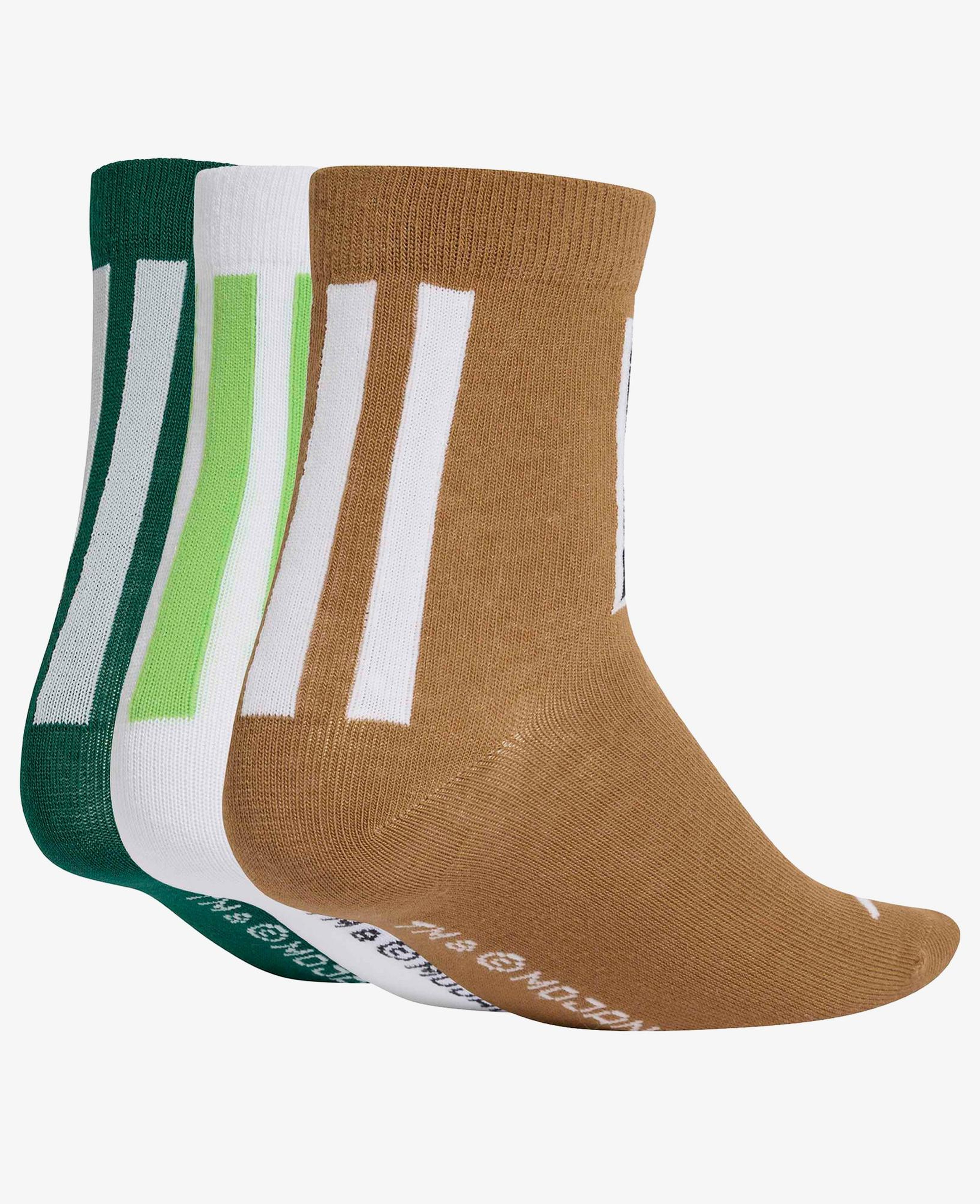 adidas Minecraft Çocuk Kahverengi/Beyaz/3'lü Çorap