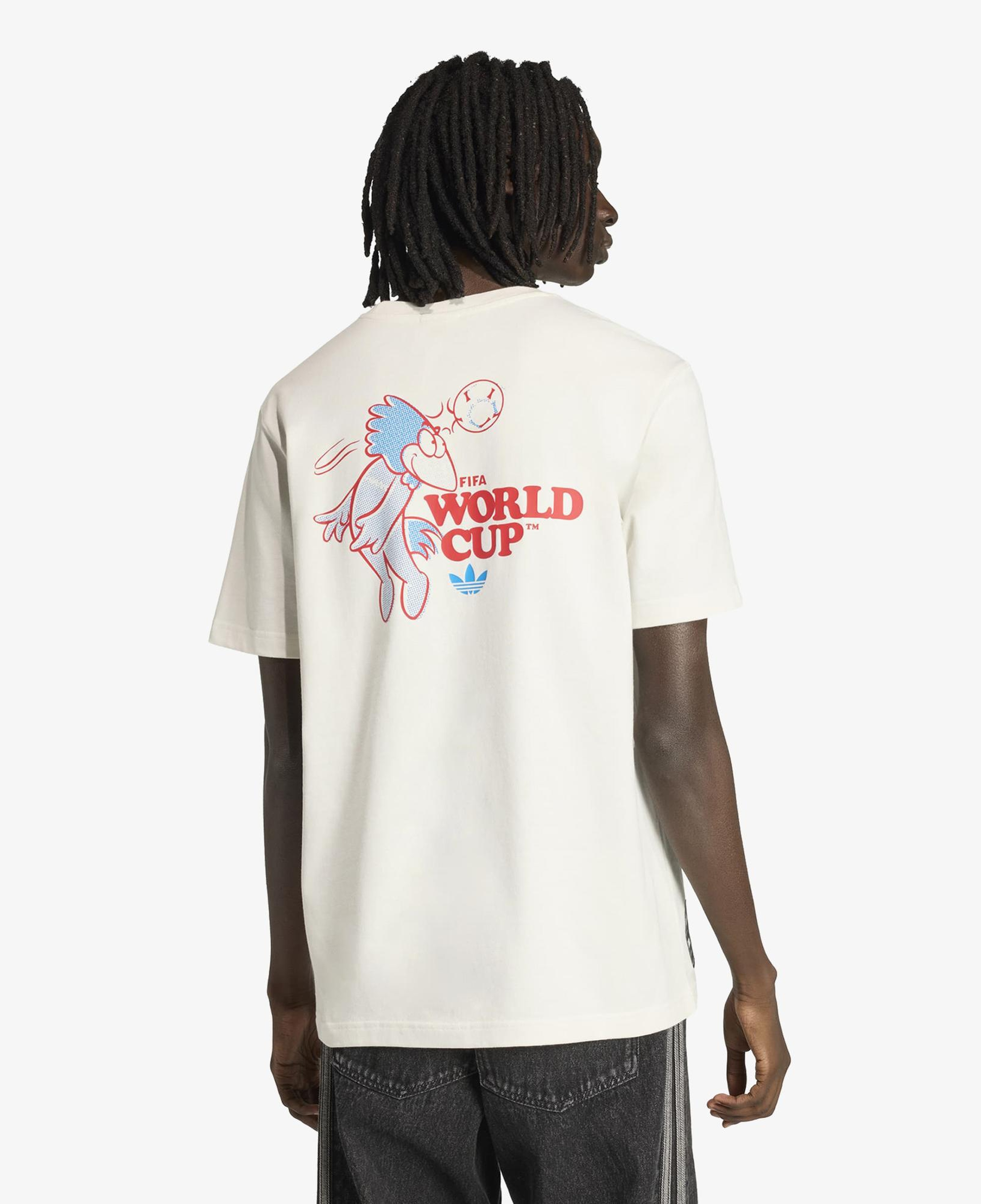 adidas World Cup Mascot Fotix Erkek Beyaz T-Shirt