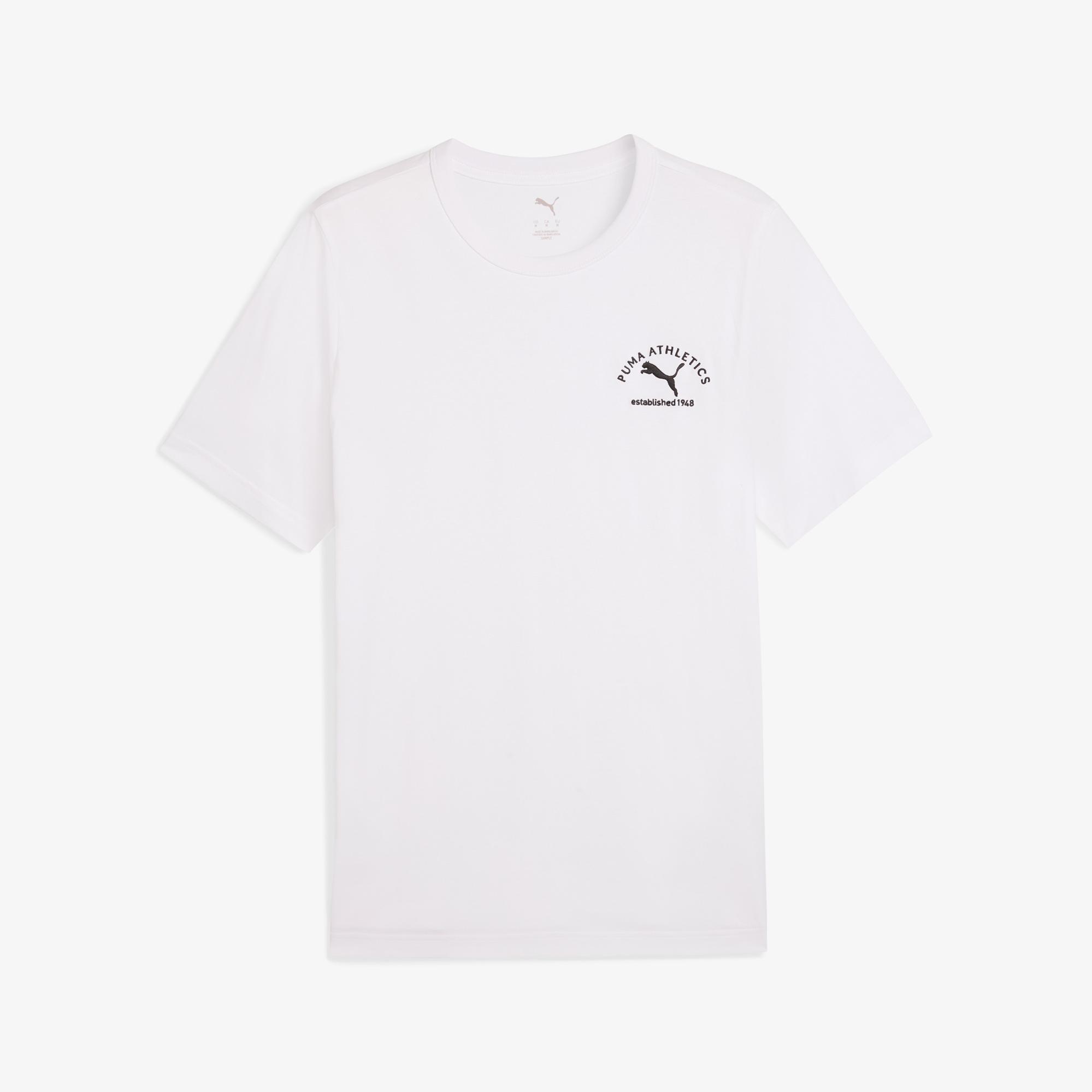 Puma Herren Erkek Beyaz T-Shirt