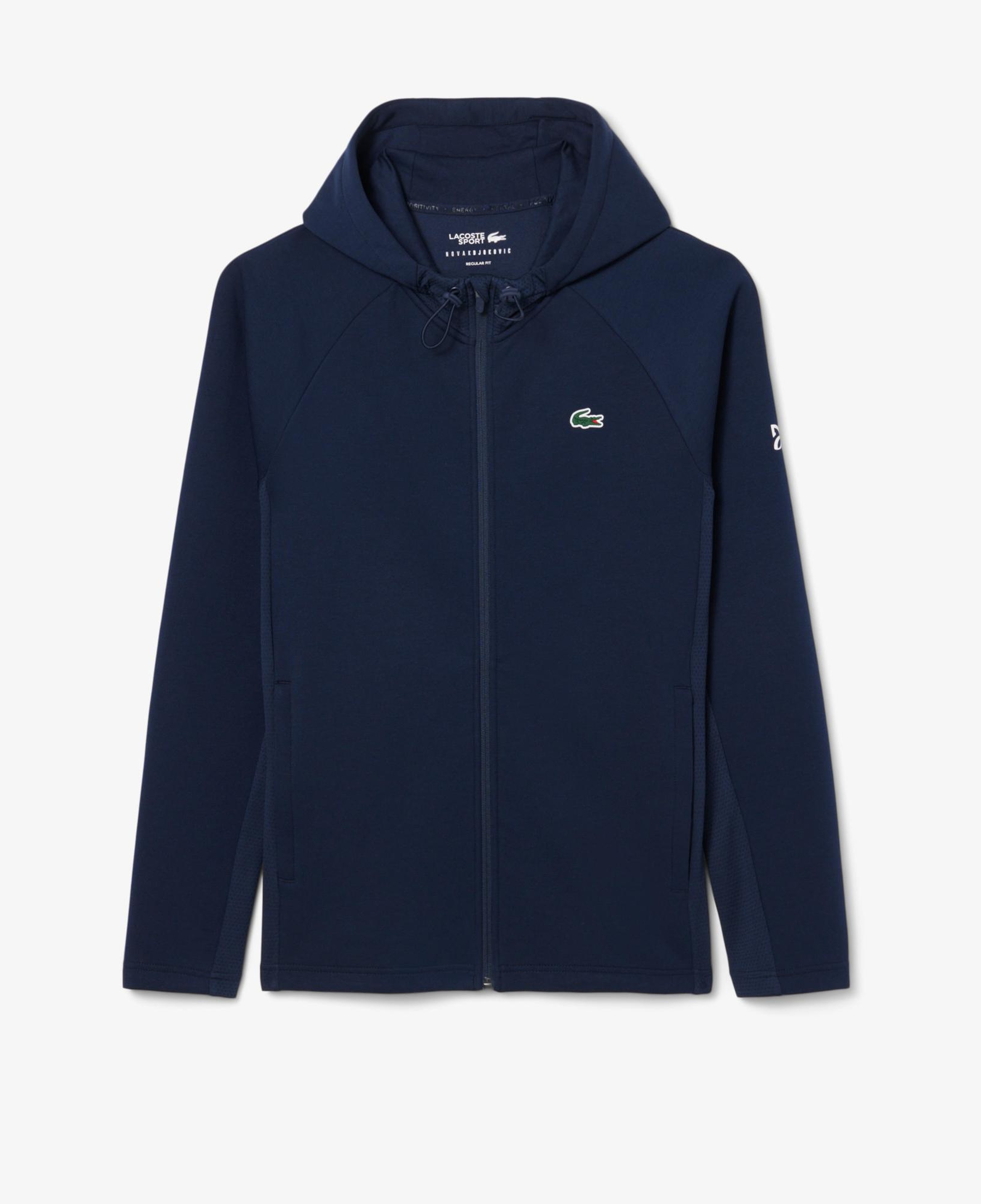 Lacoste Tennis x Novak Djokovic Erkek Regular Fit Fermuarlı Baskılı Lacivert Eşofman Takımı