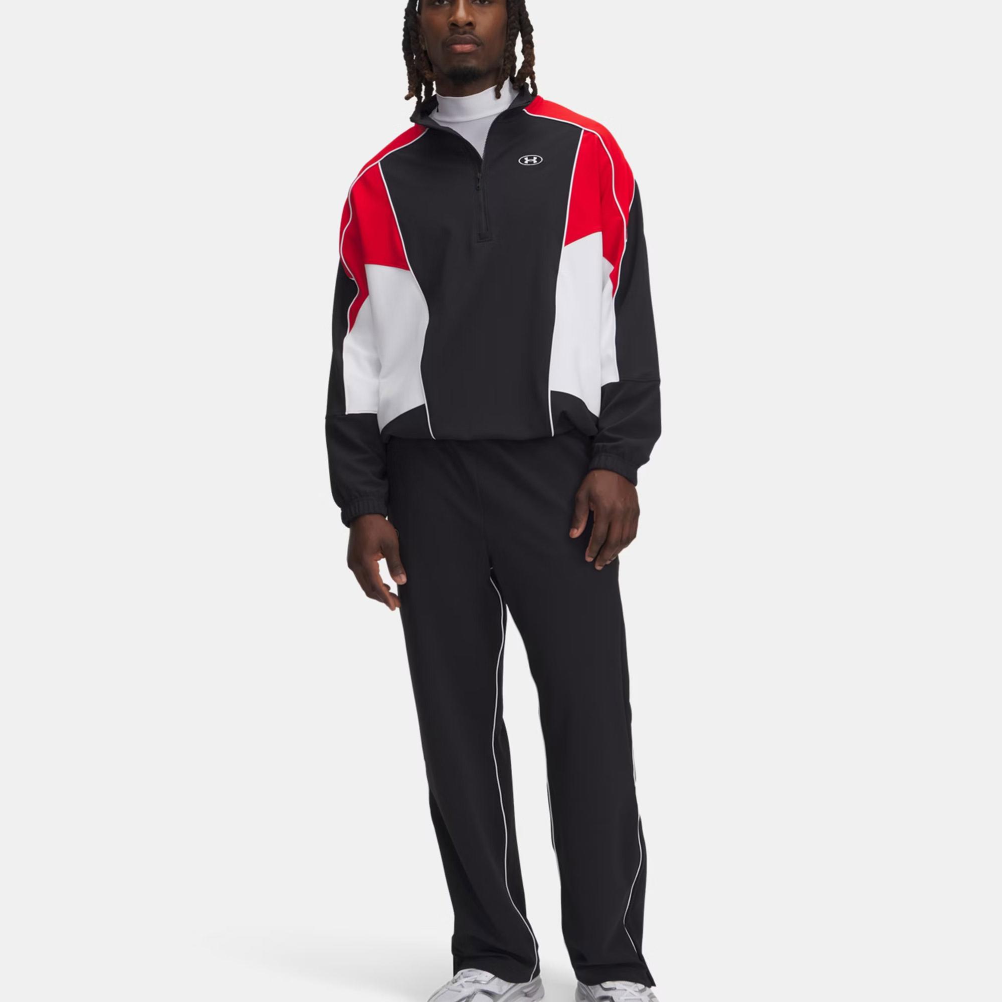 Under Armour Best Level Tricot Cb Erkek Siyah/Kırmızı Ceket