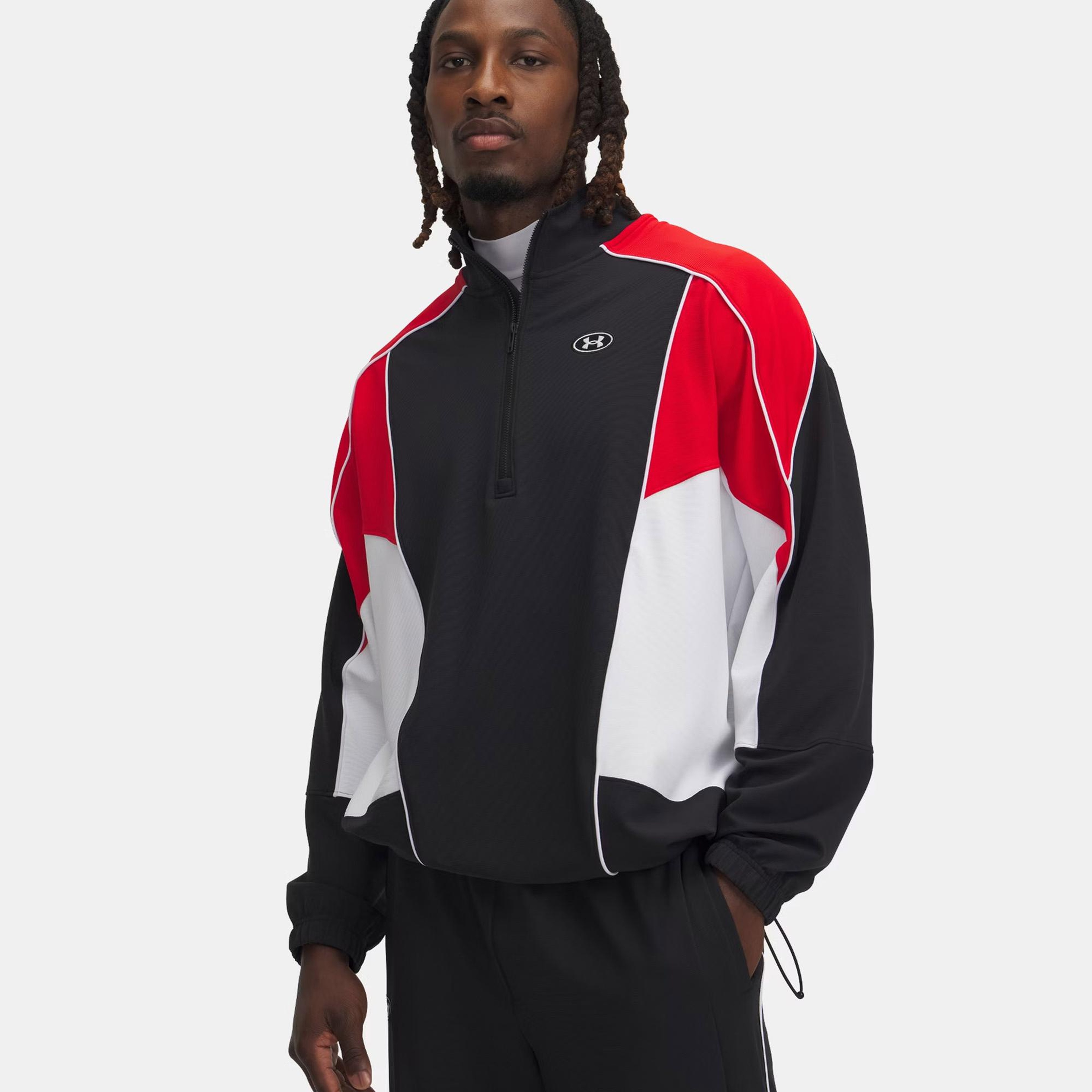 Under Armour Best Level Tricot Cb Erkek Siyah/Kırmızı Ceket