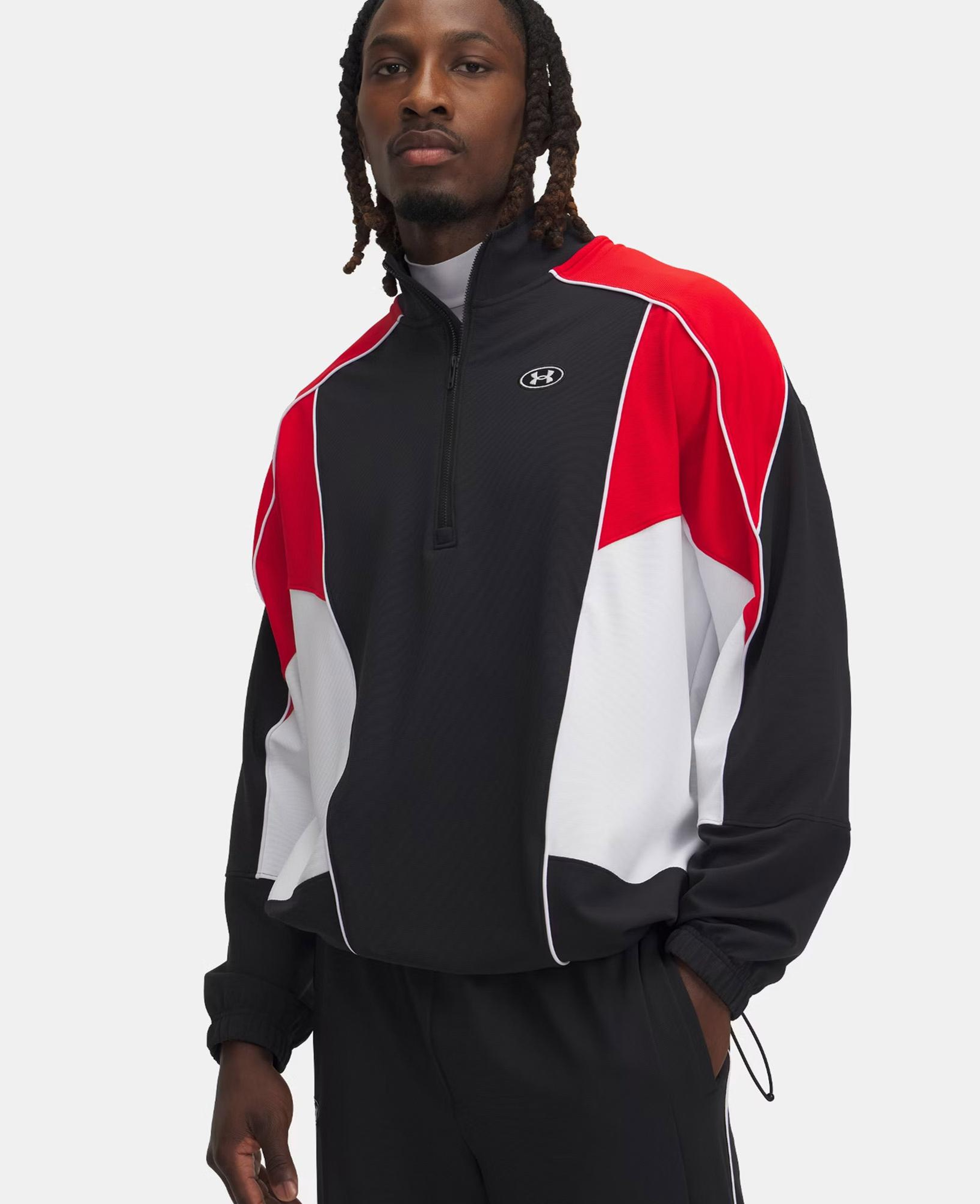 Under Armour Best Level Tricot Cb Erkek Siyah/Kırmızı Ceket