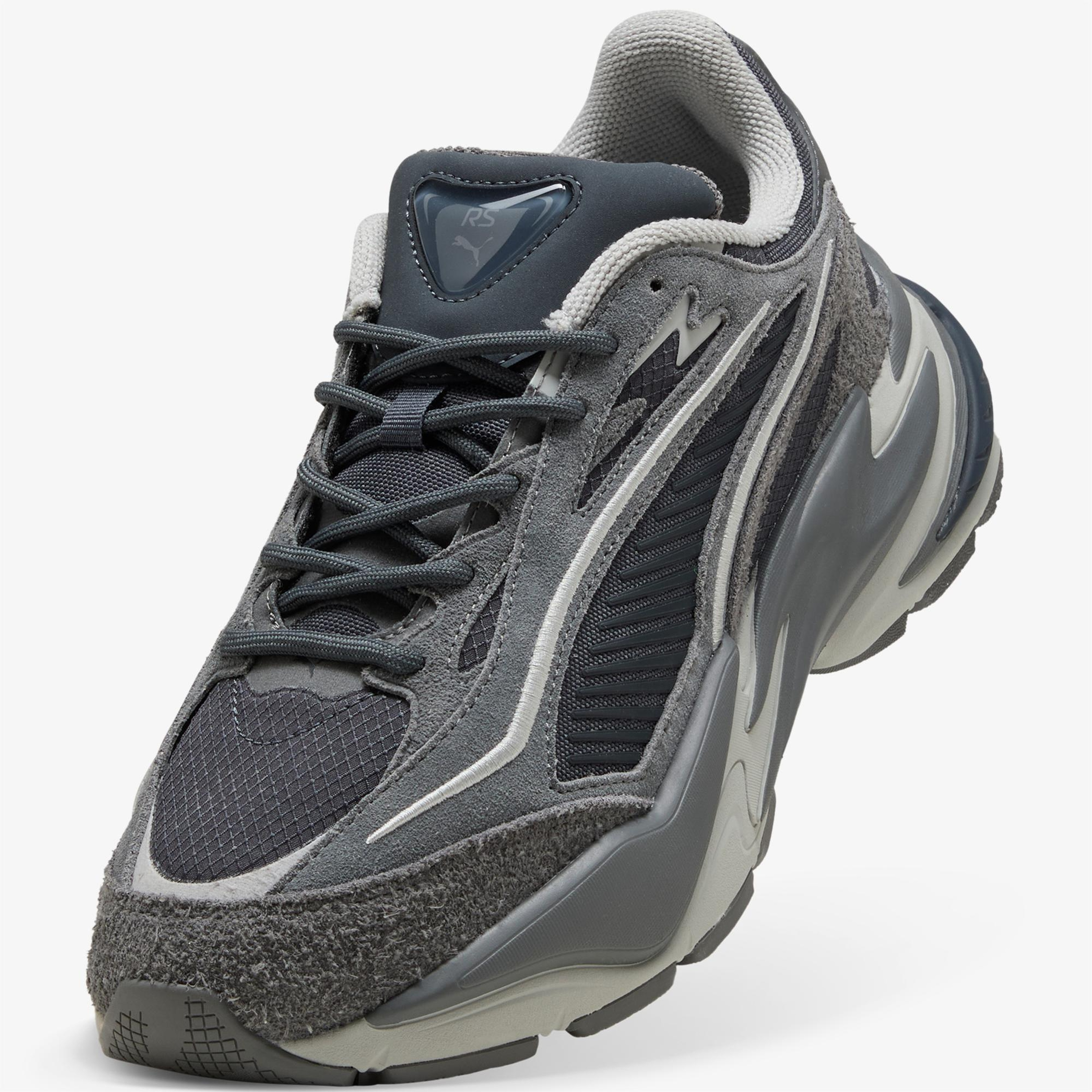 Puma Rs Surge Hairy Suede Unisex Gri Spor Ayakkabı