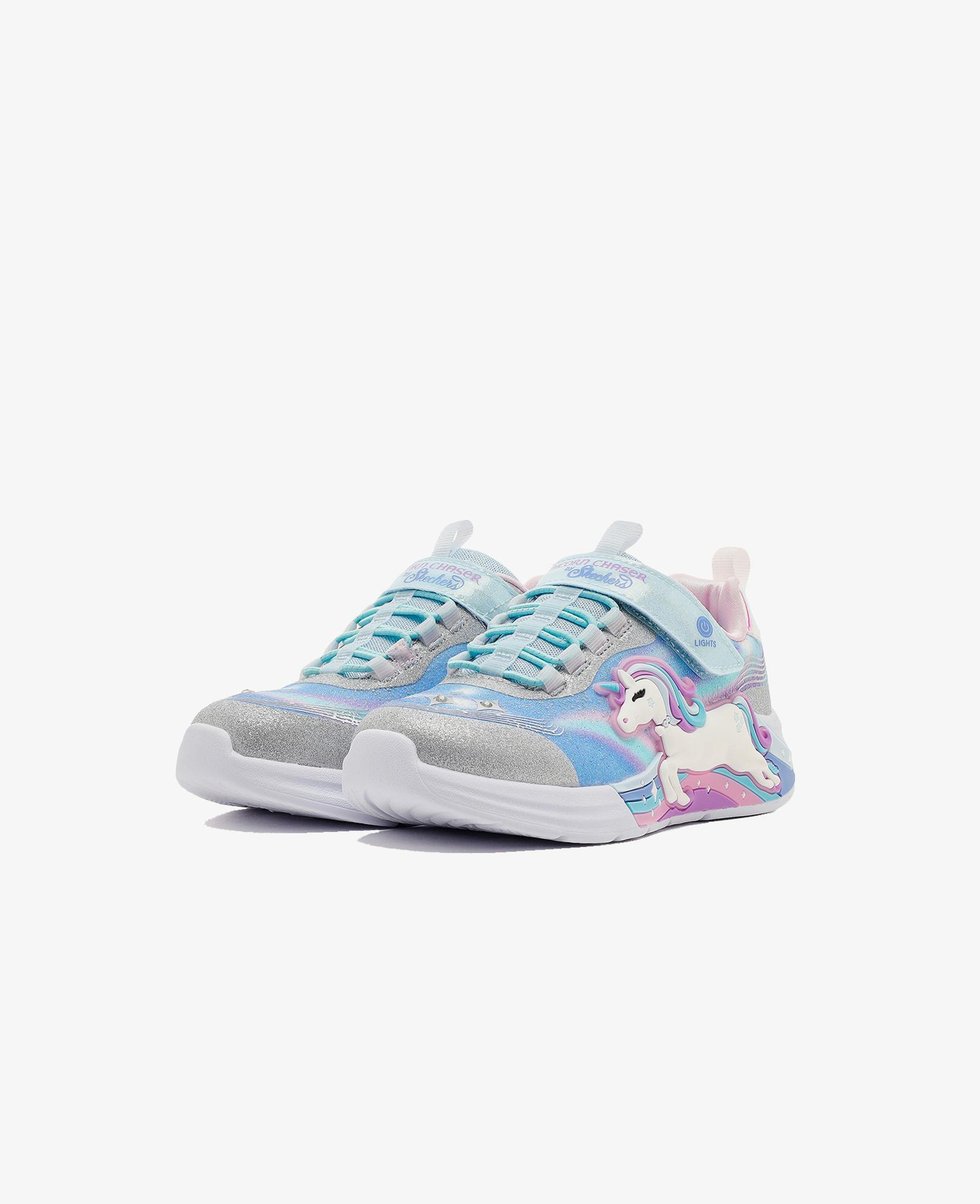 Skechers Unicorn Chaser Çocuk Gri Işıklı Spor Ayakkabı