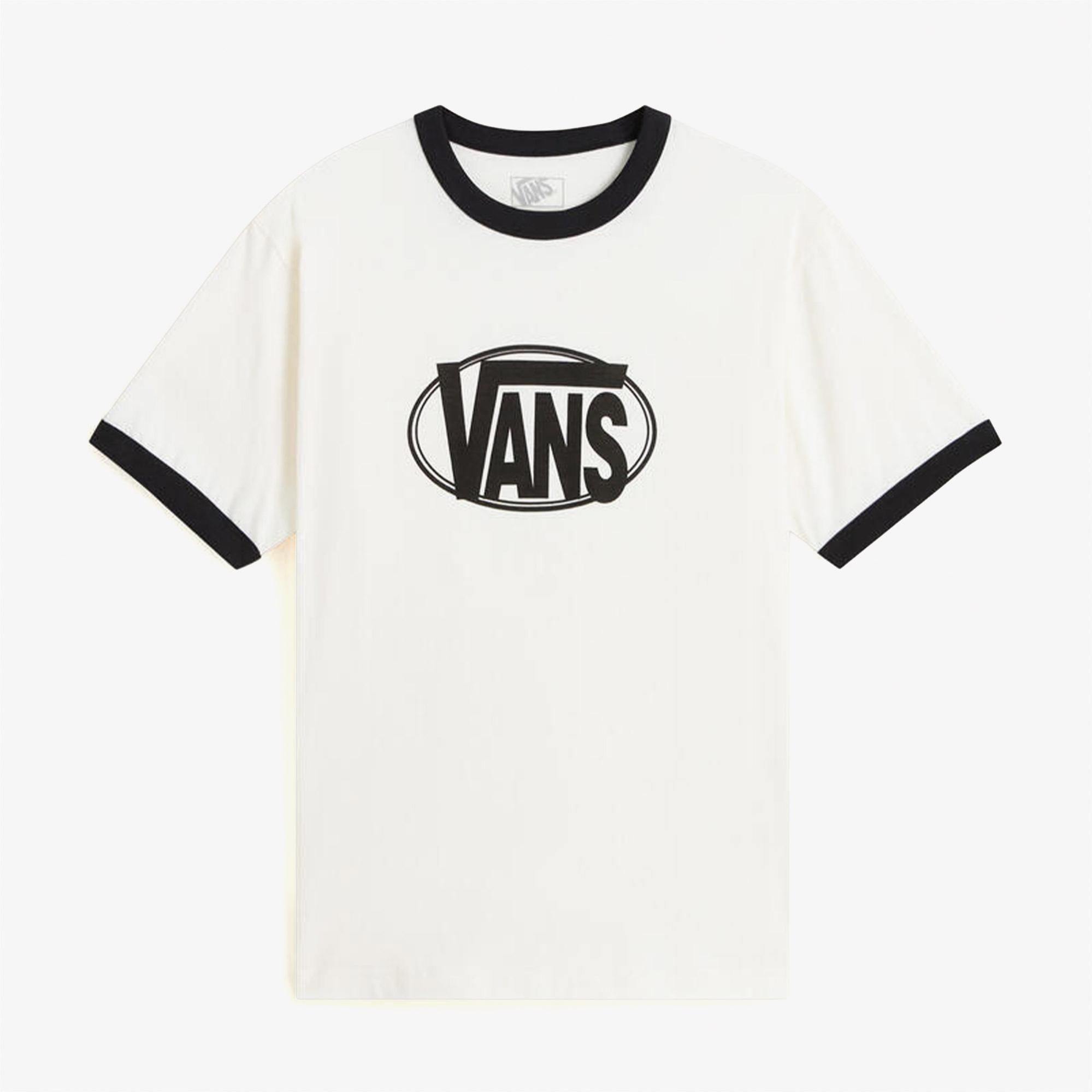 Vans Center Chest Ringer Erkek Beyaz T-Shirt