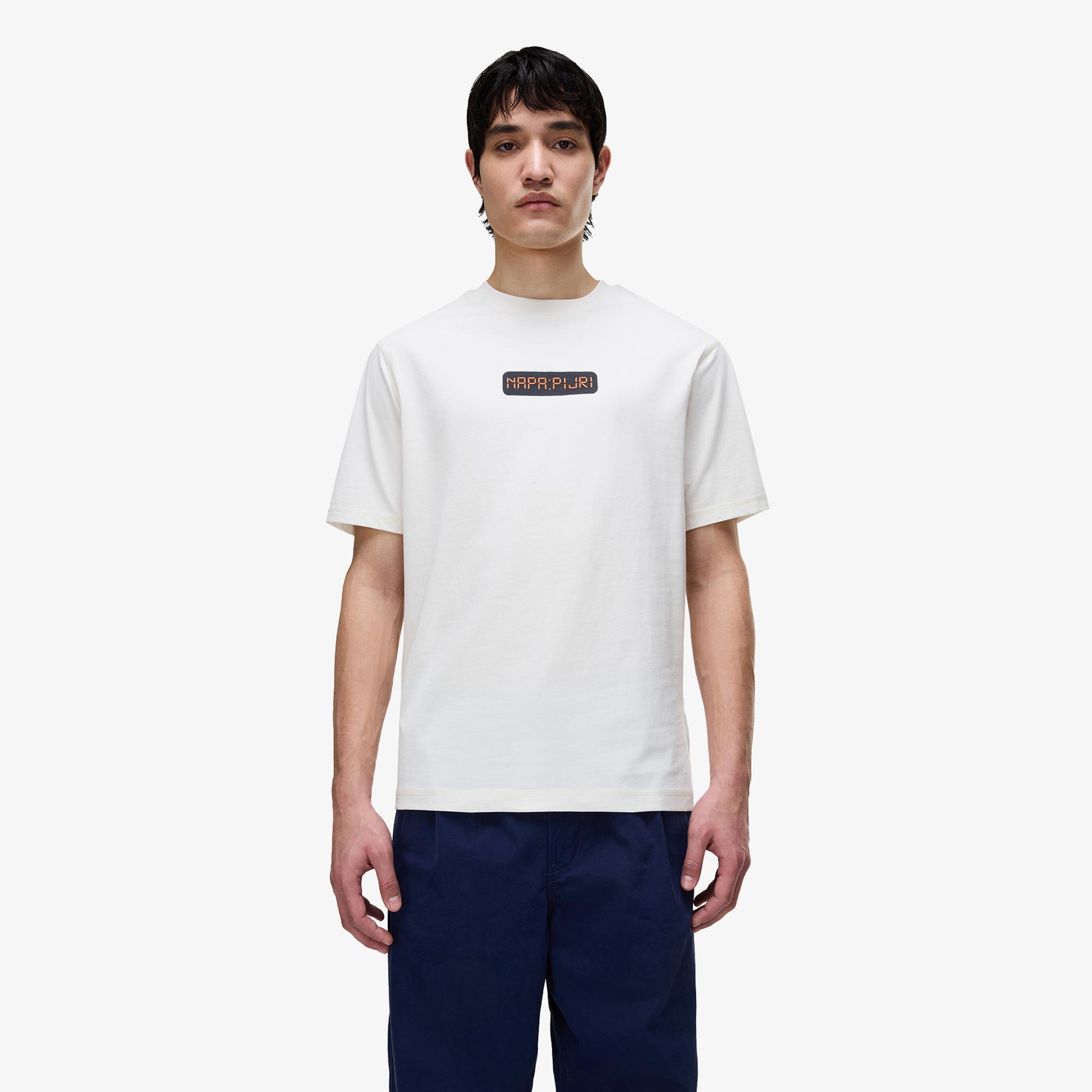 Napapijri S-Sol Erkek Krem T-Shirt