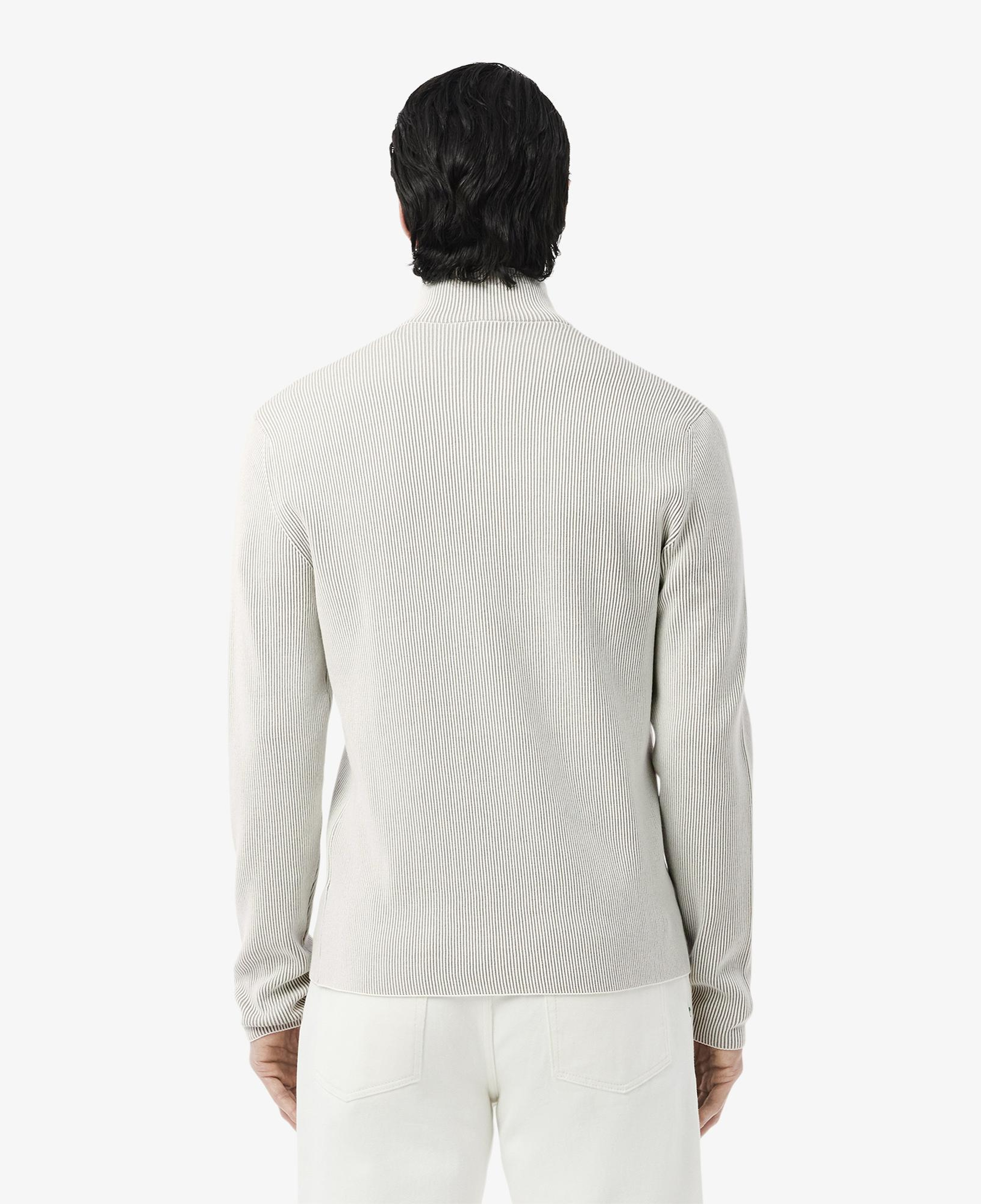 Lacoste Erkek Classic Fit Fermuarlı Yaka Gri Triko