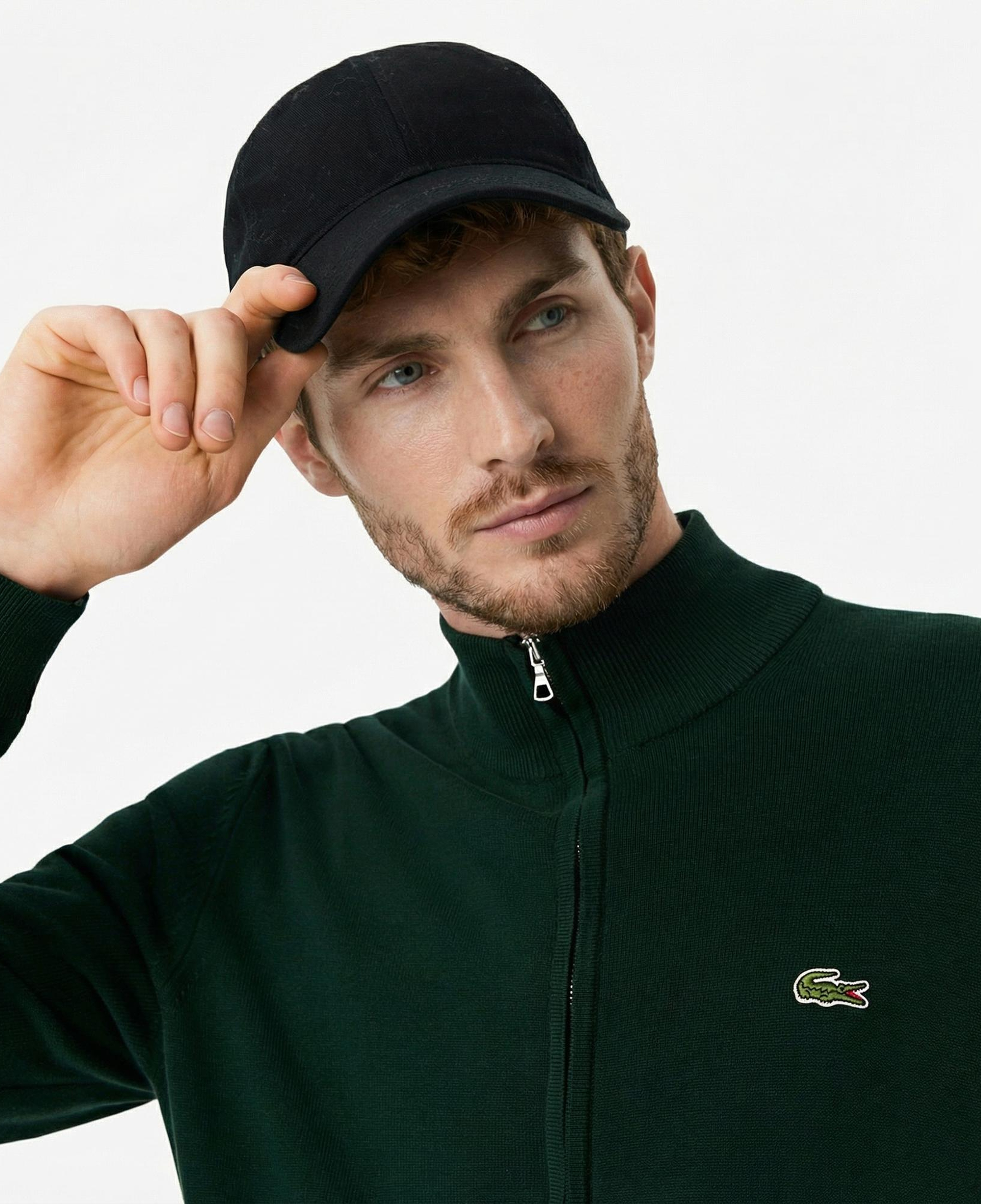 Lacoste Erkek Regular Fit Fermuarlı Yeşil Hırka