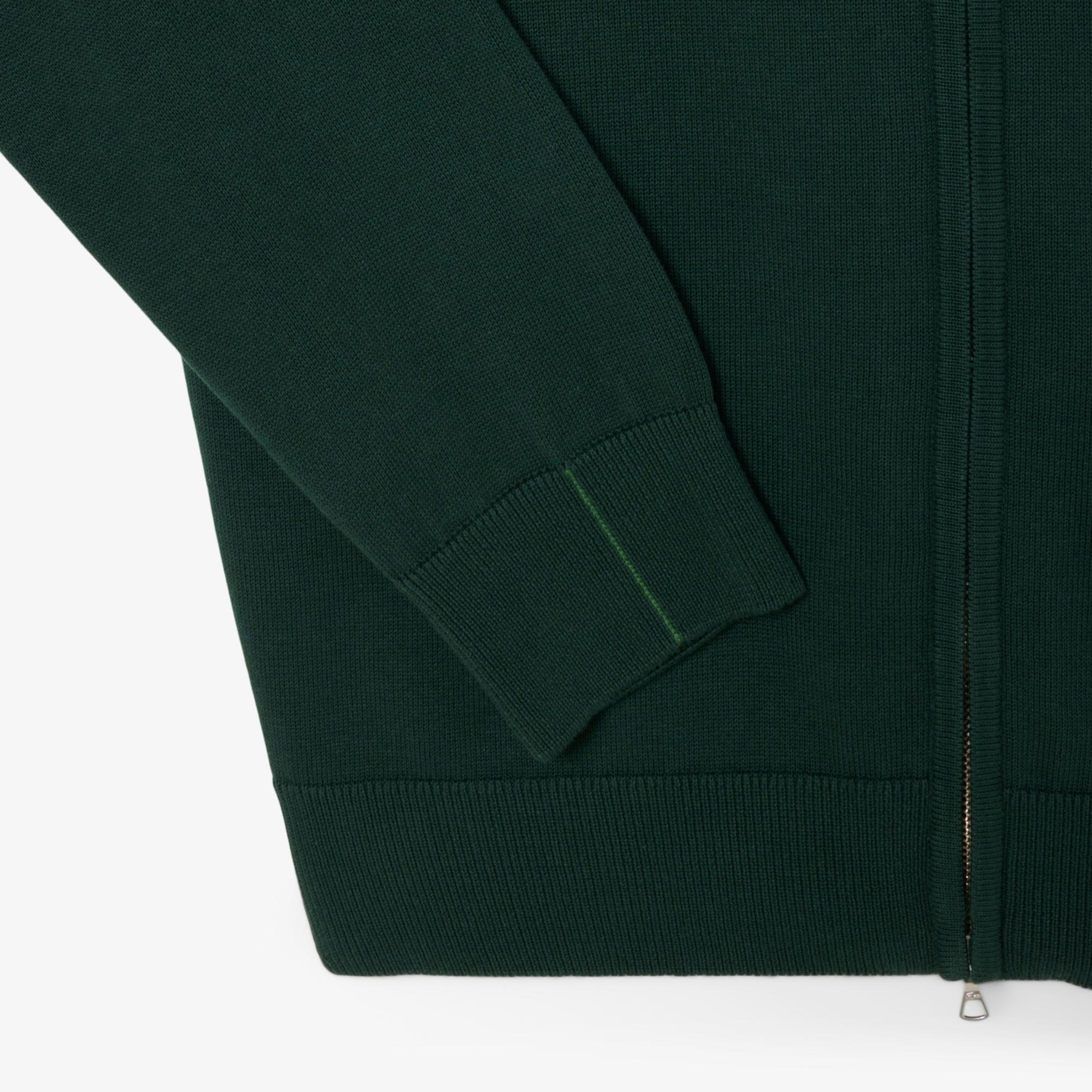 Lacoste Erkek Regular Fit Fermuarlı Yeşil Hırka