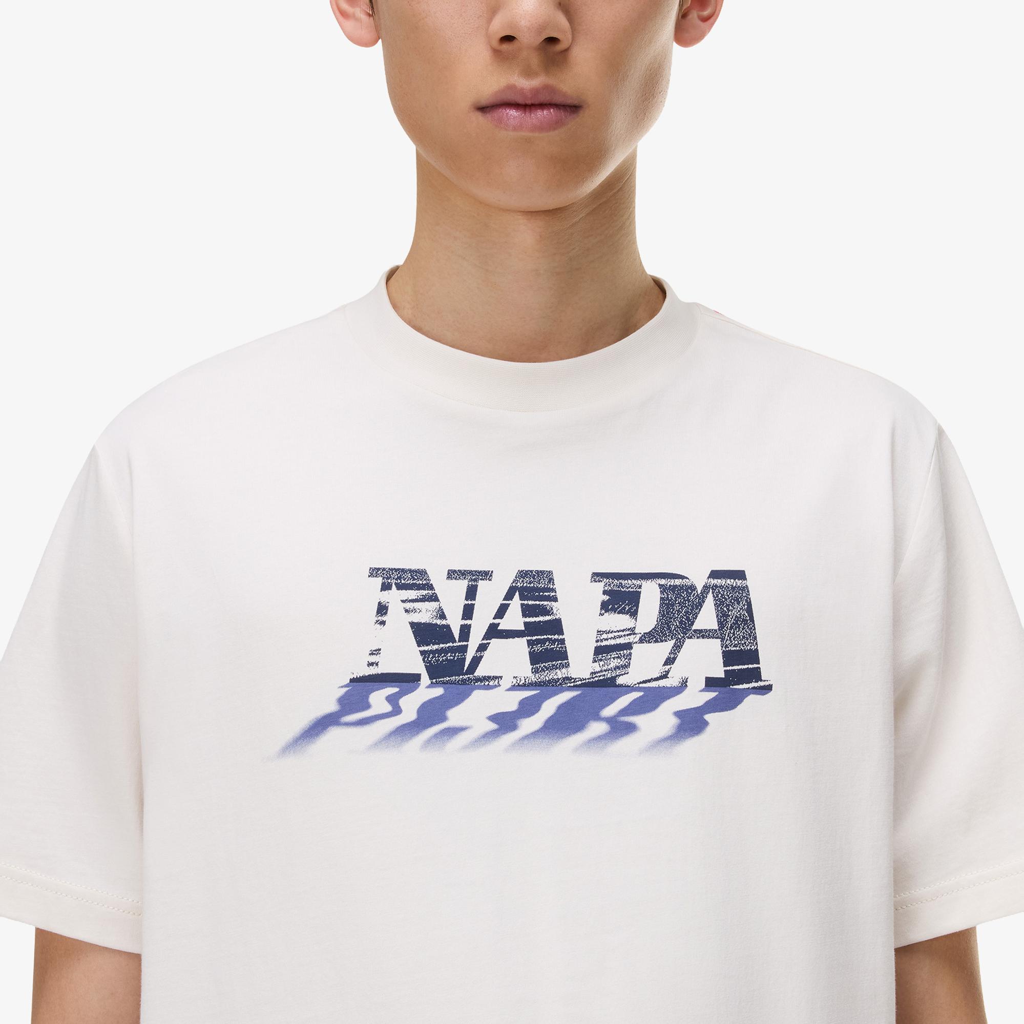Napapijri S-Lodestar Erkek Beyaz T-Shirt