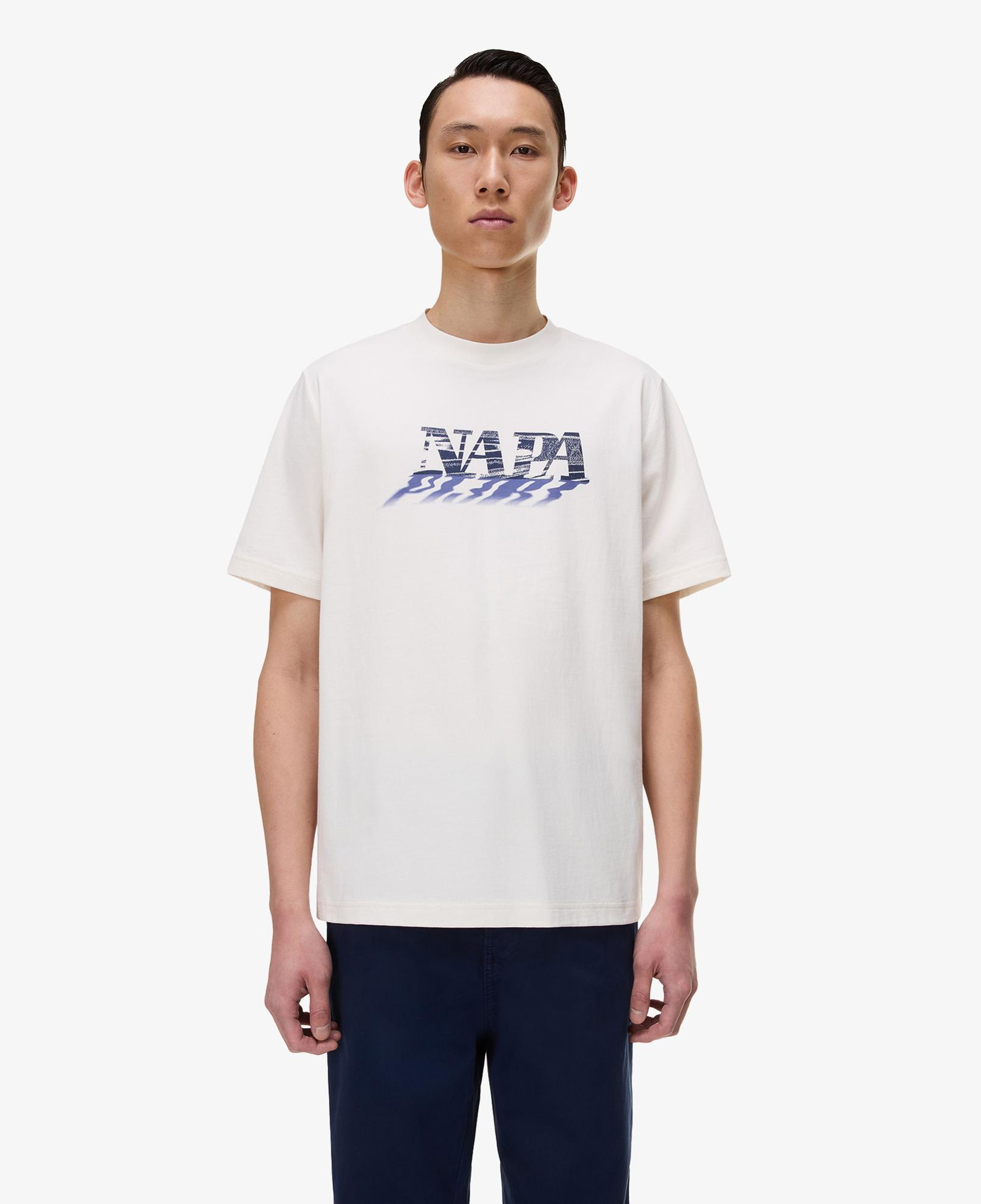 Napapijri S-Lodestar Erkek Beyaz T-Shirt