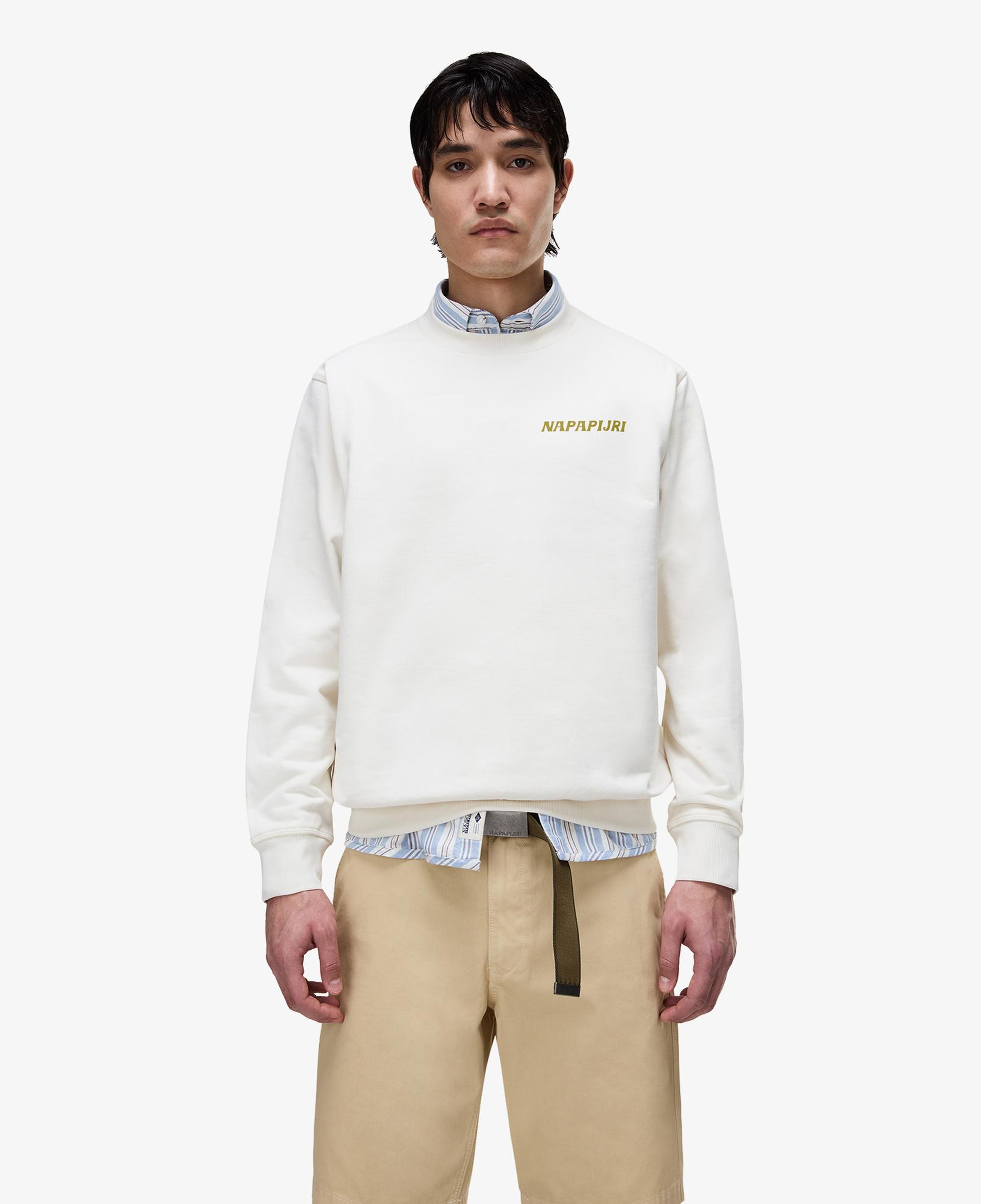 Napapijri B-Sol C Erkek Beyaz Sweatshirt