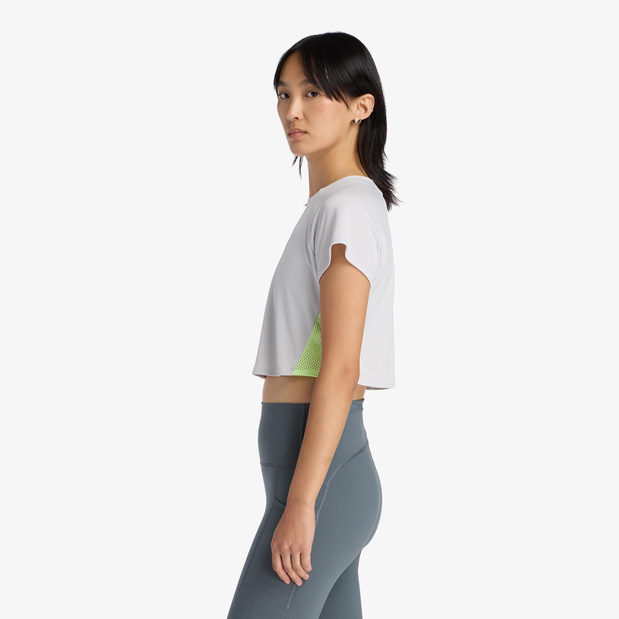 New Balance Fast Days  Kadın Gri T-Shirt