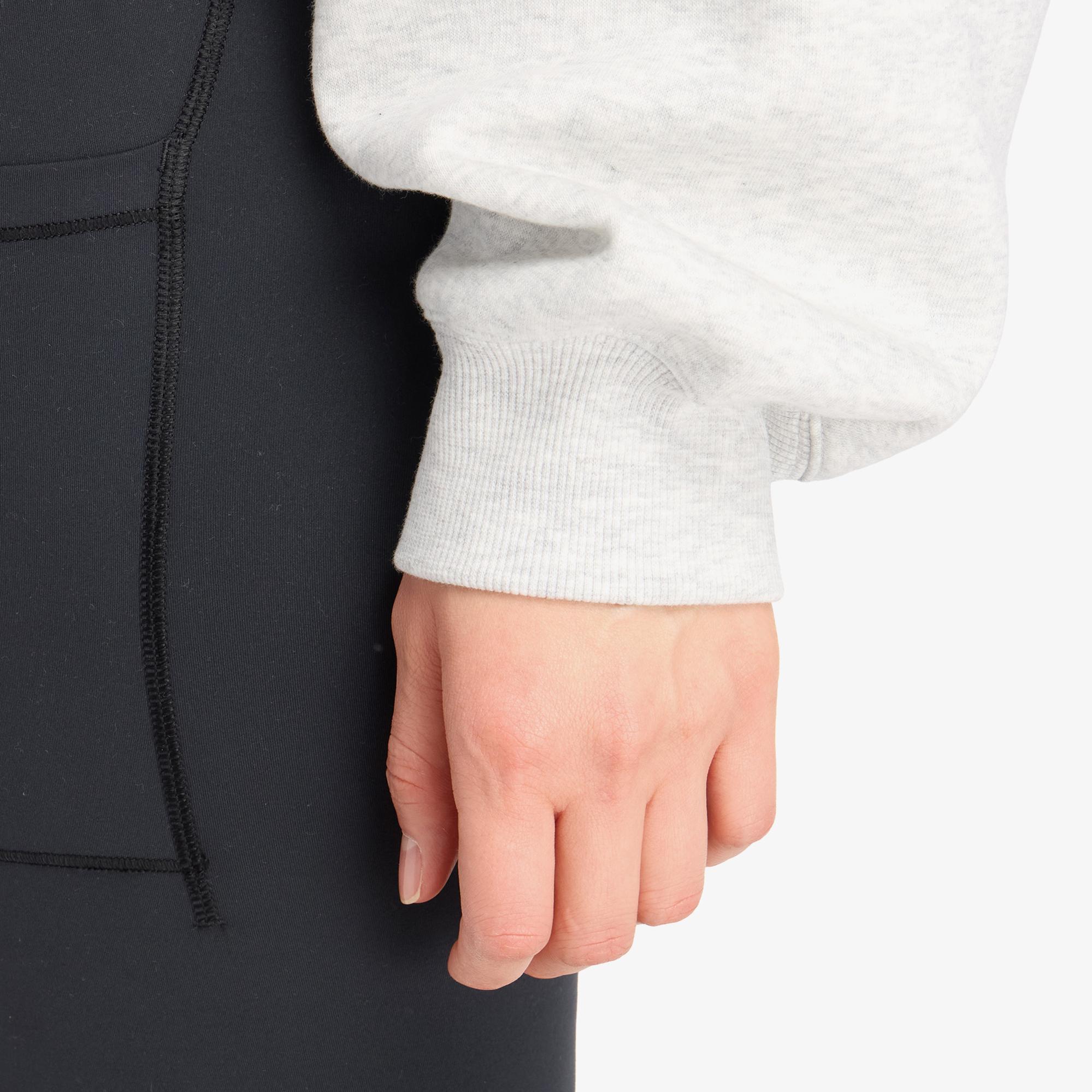 New Balance Linear Heritage Fleece Kadın Gri Sweatshirt